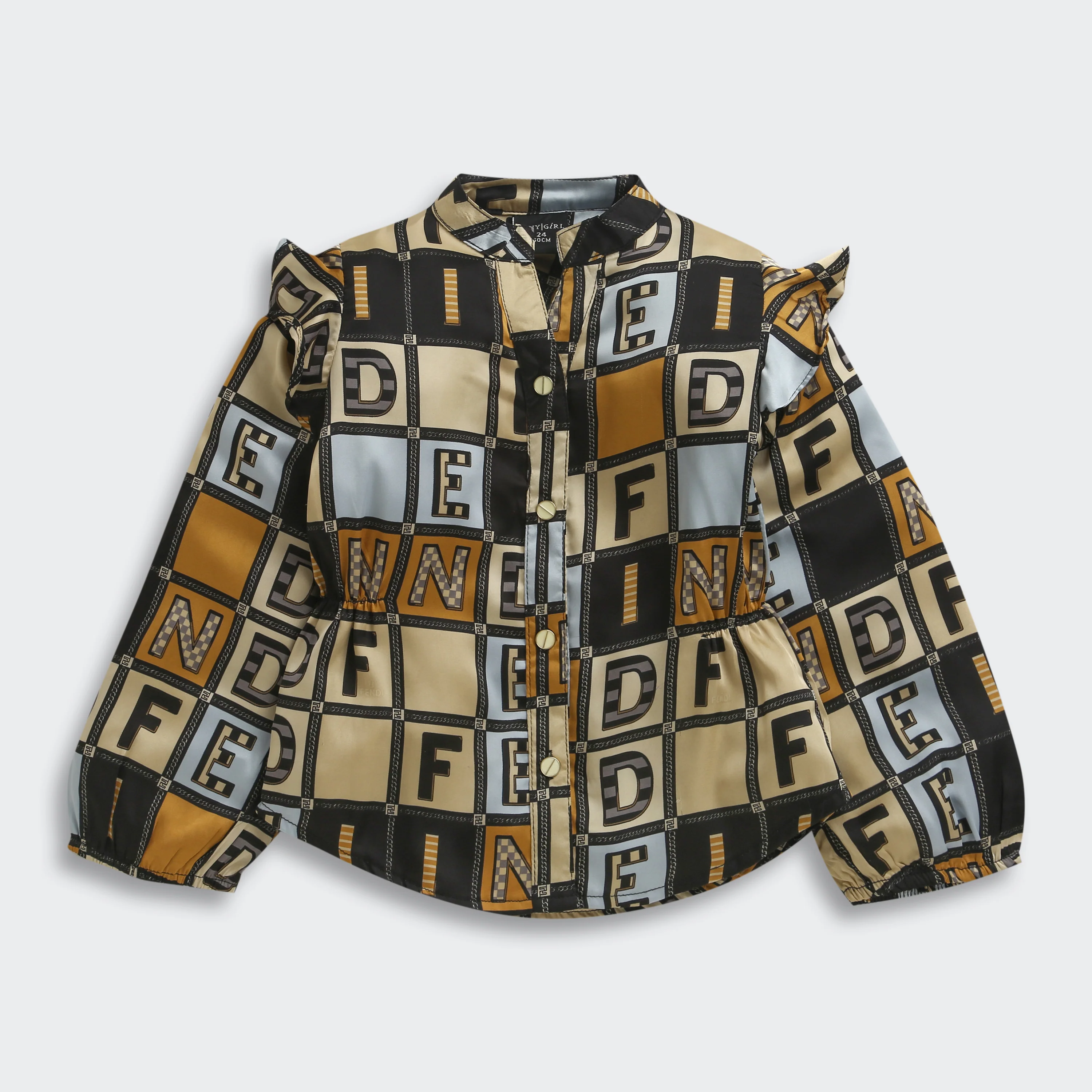 Fawn Geometric Print Shirt Top TG6072 - Image 5