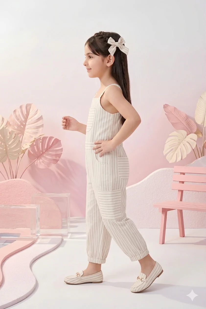 Fawn Pinstripe Jumpsuit JP360 - Image 4