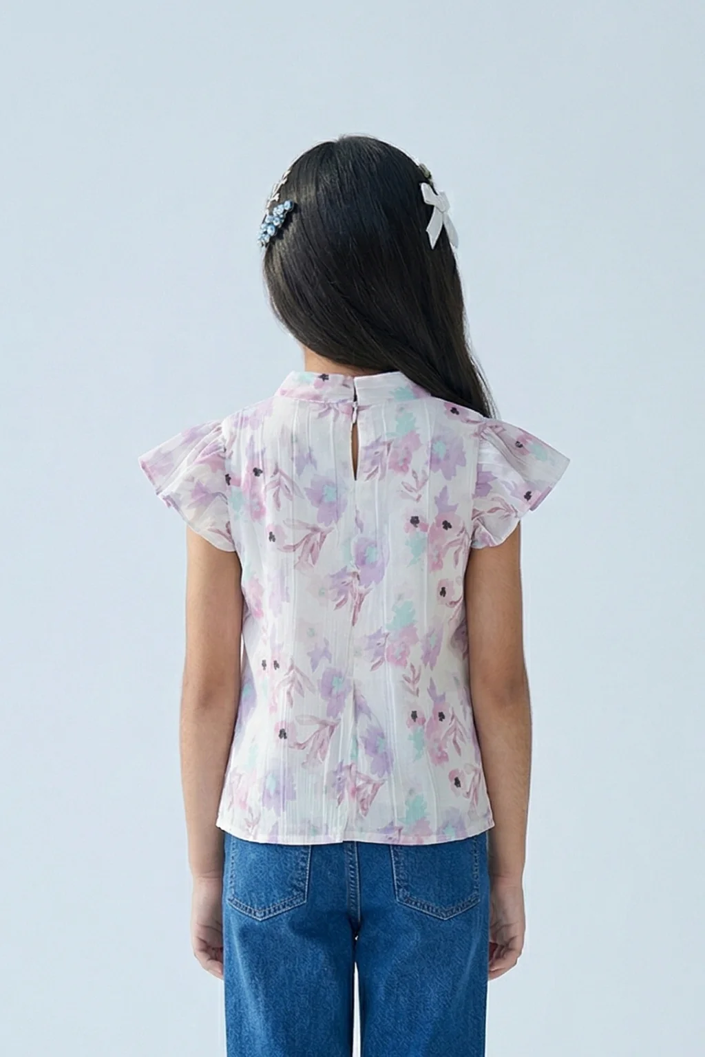 Floral Whisper Tie-Up Top TG6156 - Image 2
