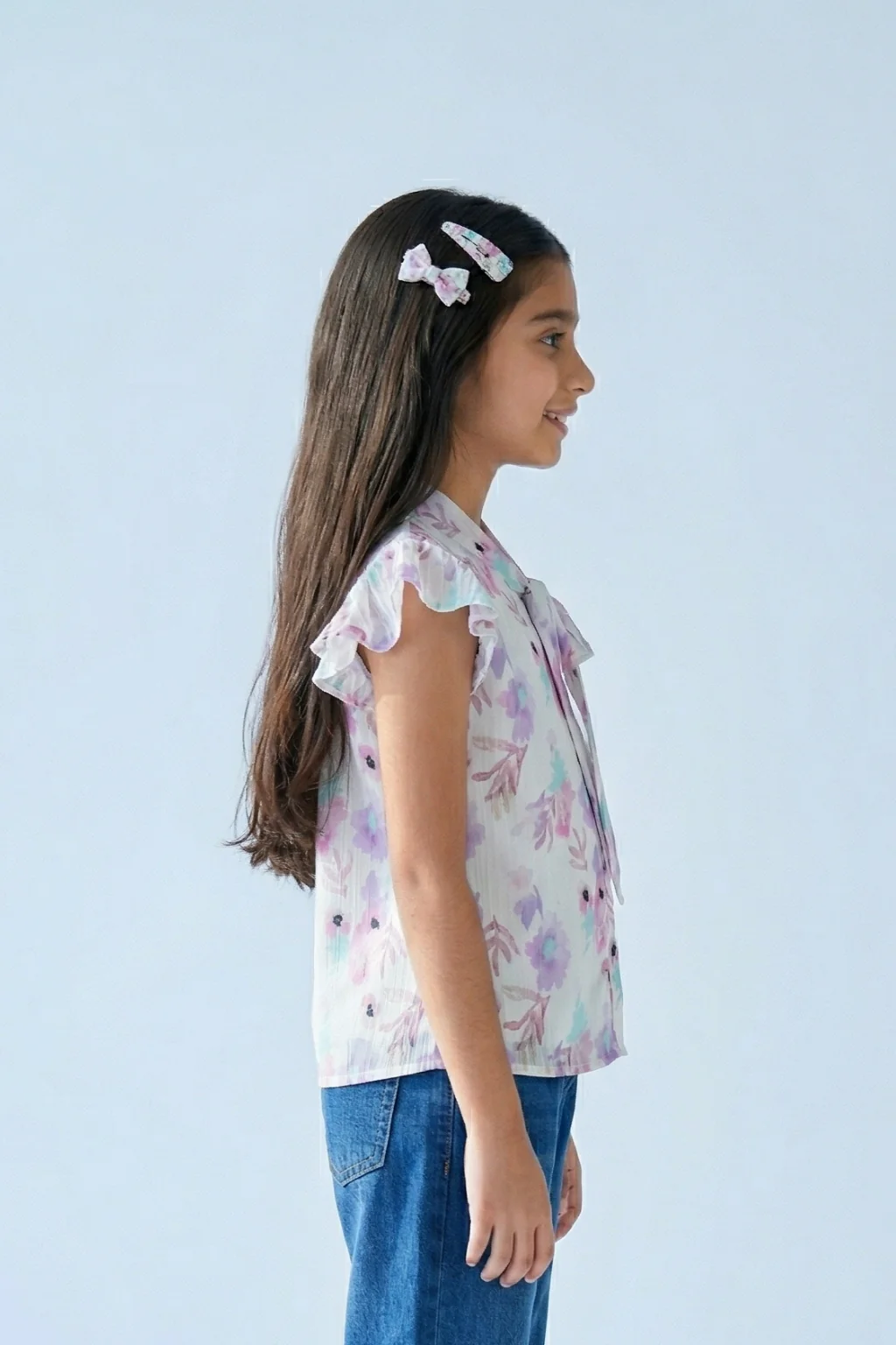 Floral Whisper Tie-Up Top TG6156 - Image 3