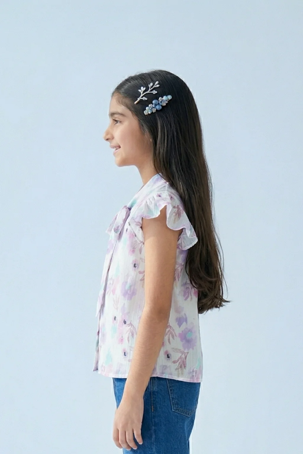 Floral Whisper Tie-Up Top TG6156 - Image 4