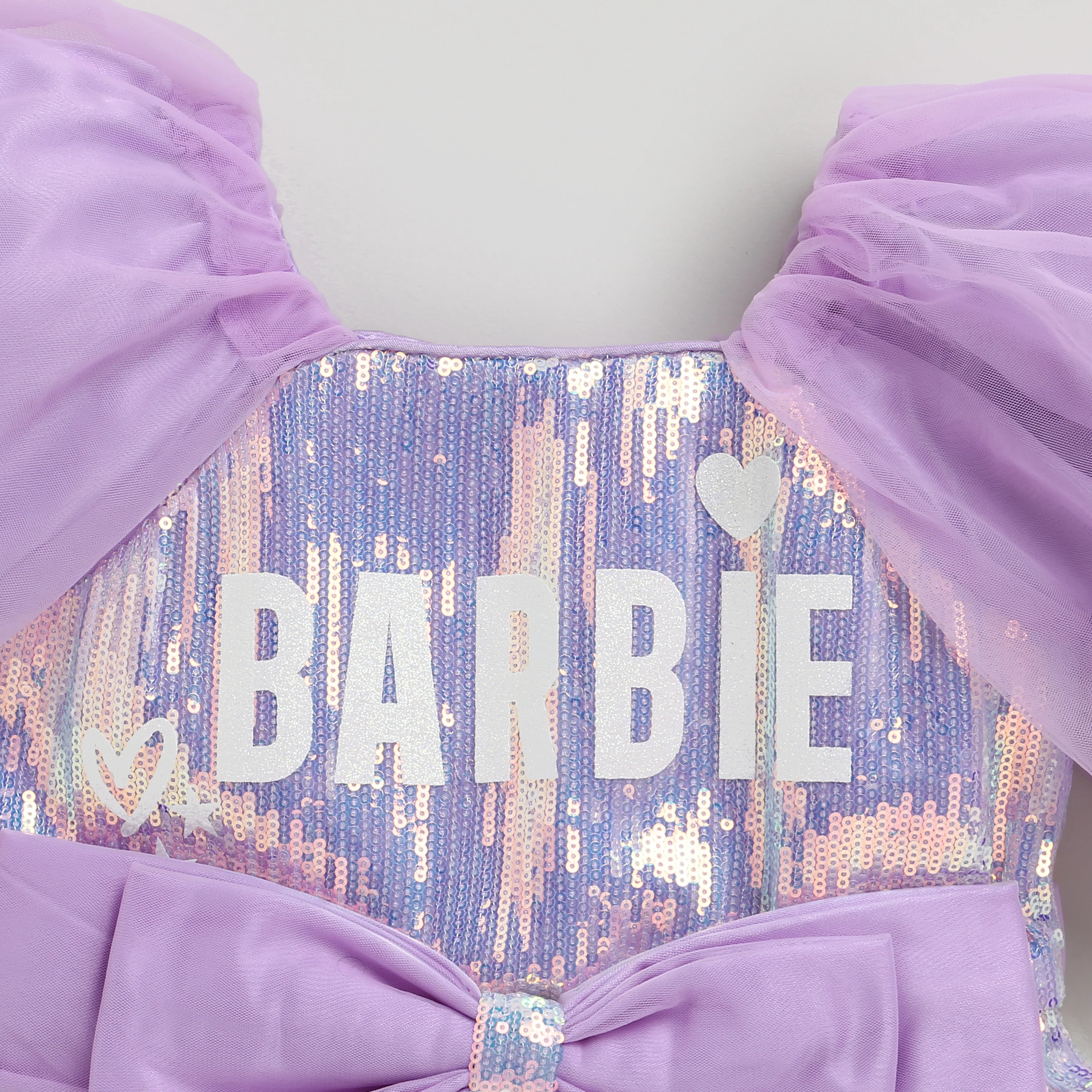 Girls Barbie Lavender Tulle Party Dress BAF235 - Image 6