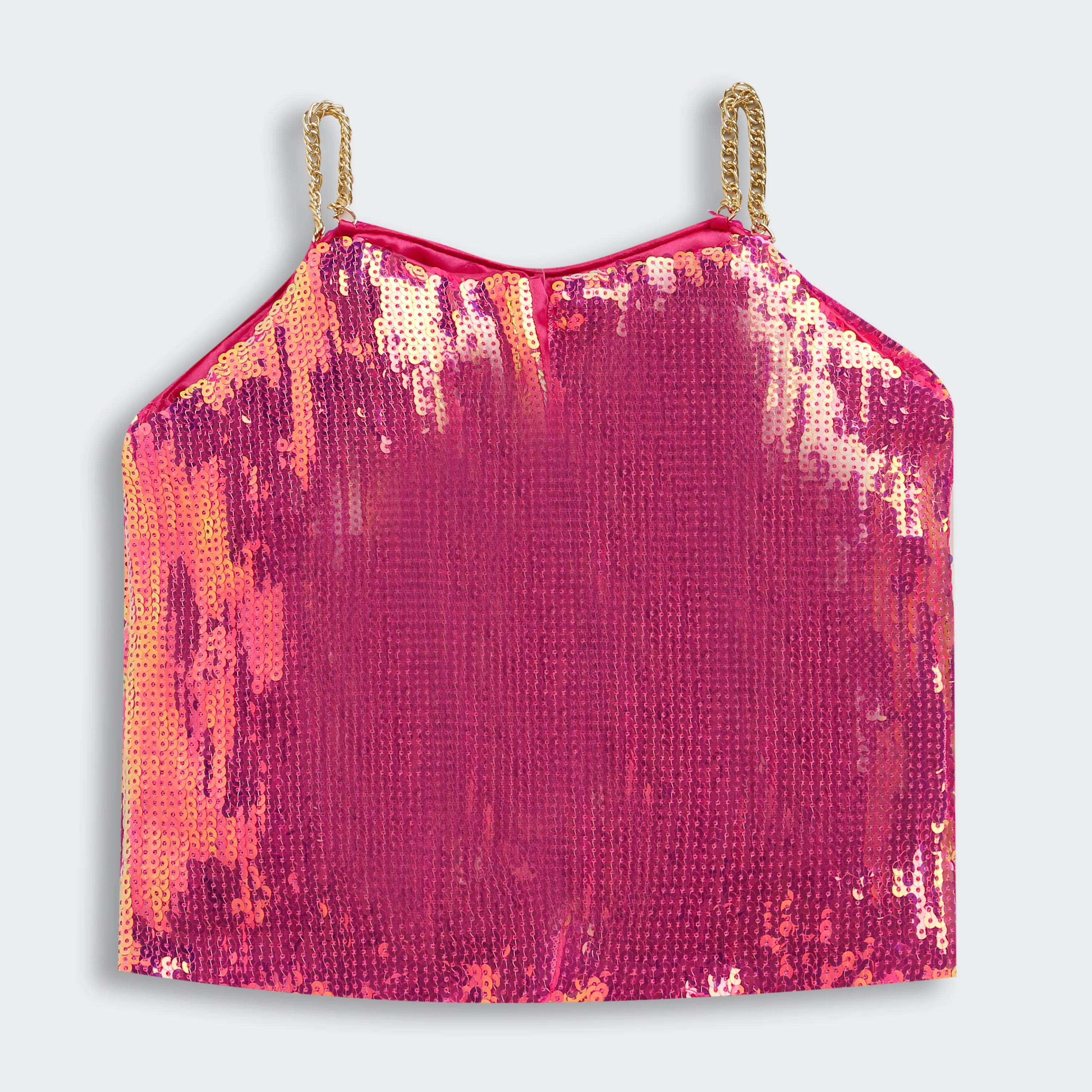 Girls Barbie Pink Sequin Top BATP2023 - Image 3