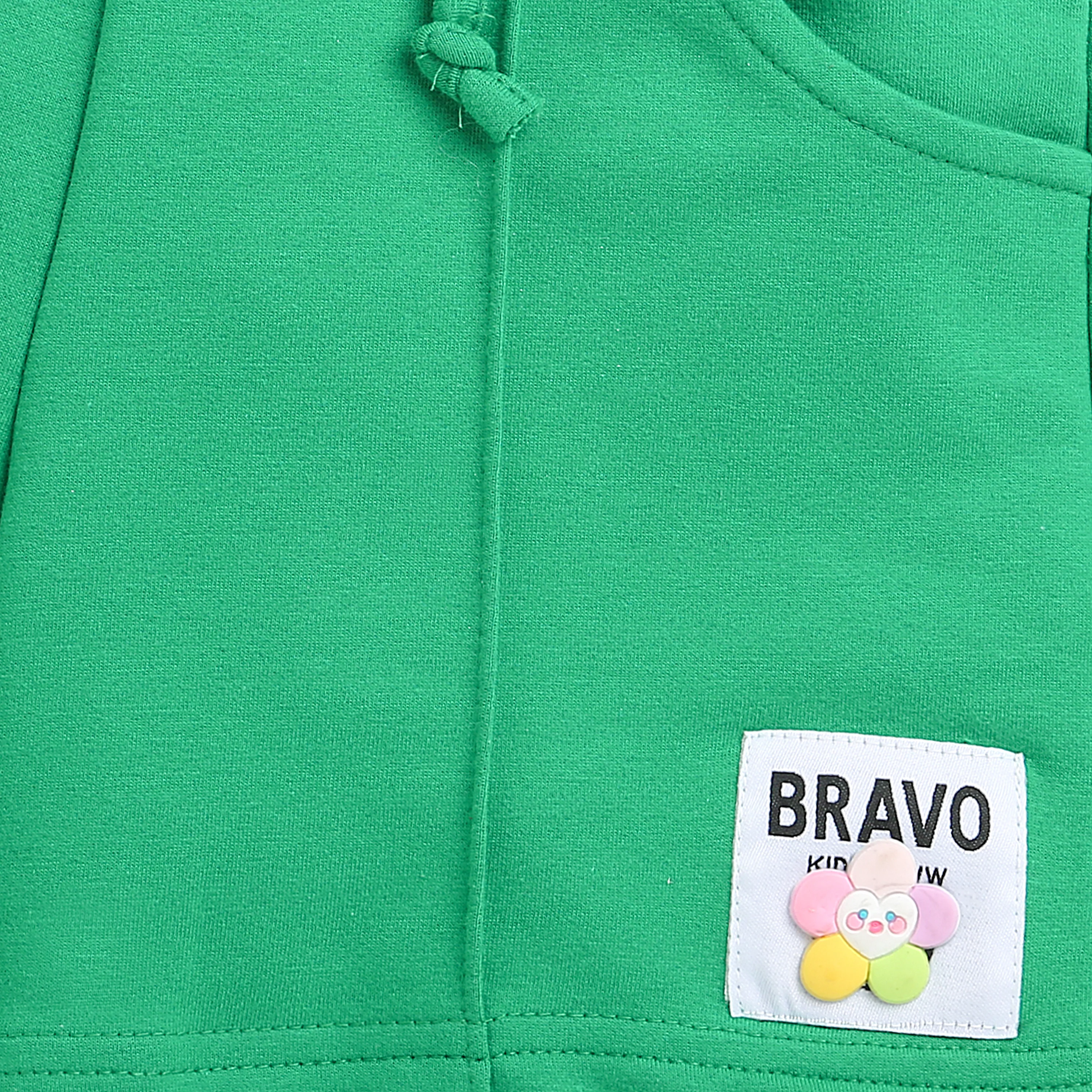 Green Cotton Comfort Shorts H988 - Image 8