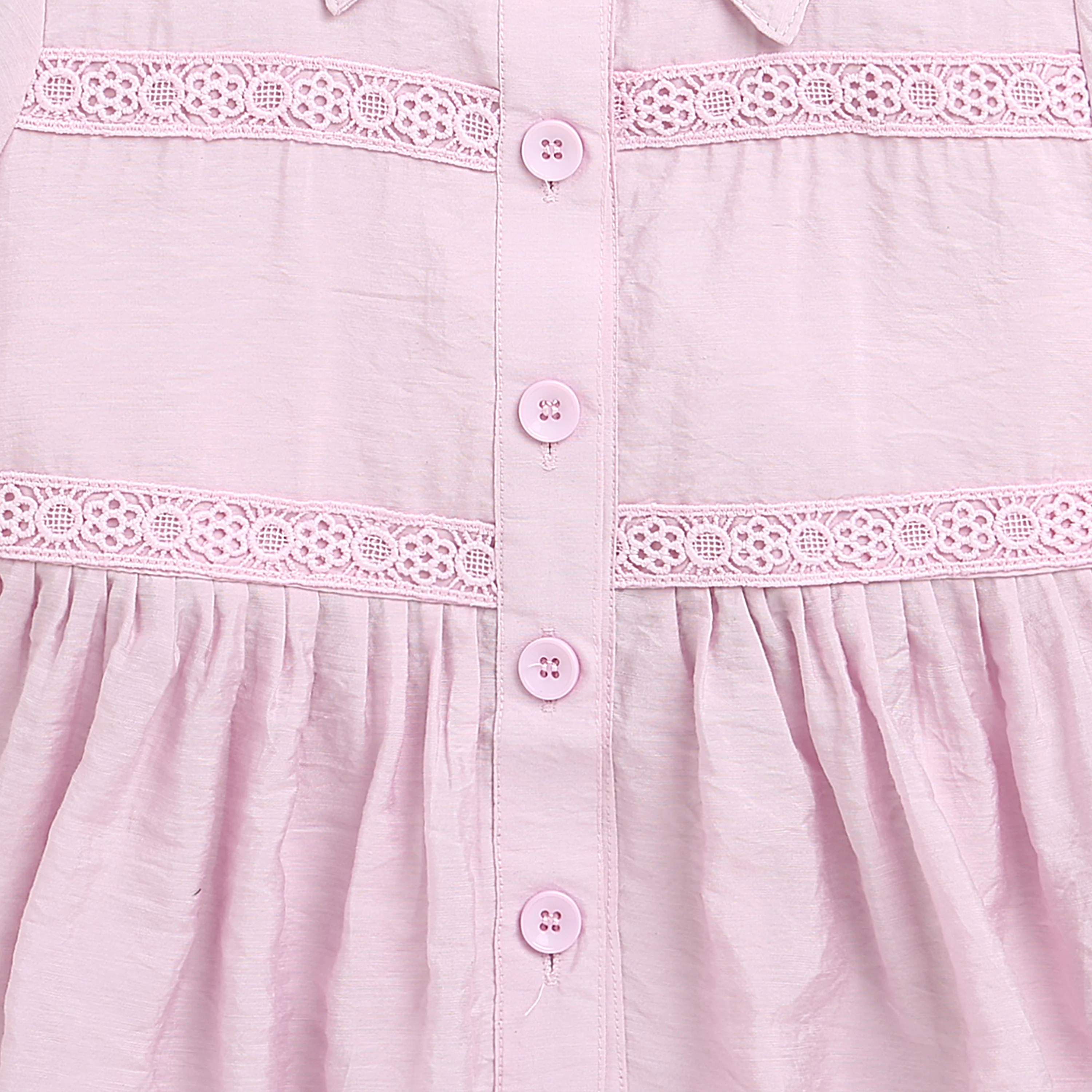 Lavender Puff Sleeves & Lace Detailing Top TG6379 - Image 8
