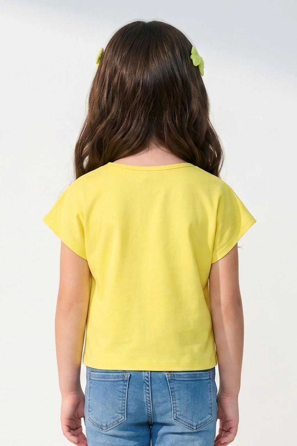 Lemon Yellow “Make Today Awesome” Sequin Stripe Top TG6202 - Image 2