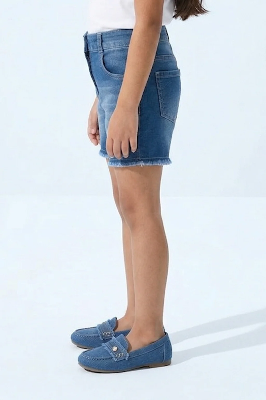 Light Blue Denim Shorts H846 - Image 3