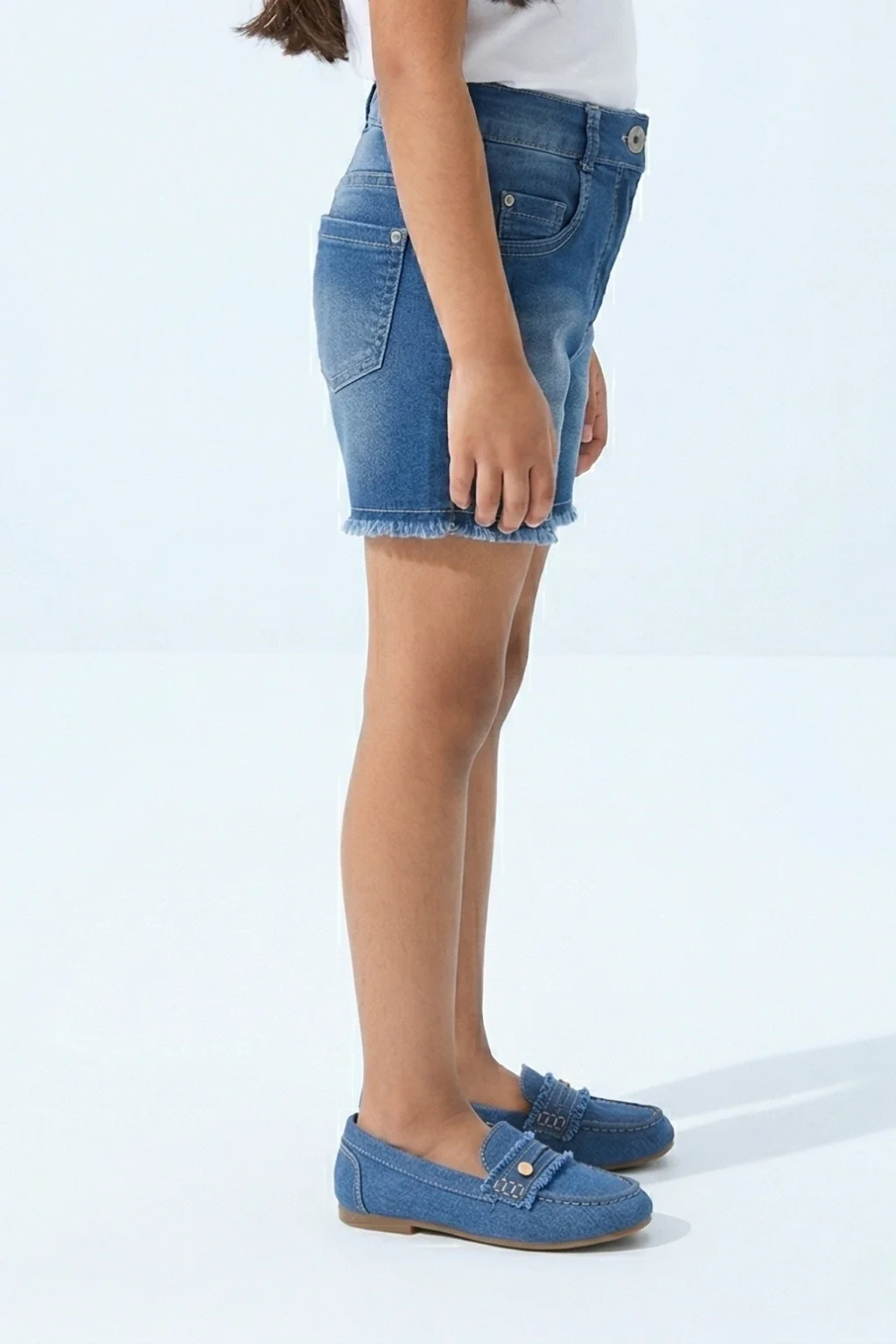 Light Blue Denim Shorts H846 - Image 4