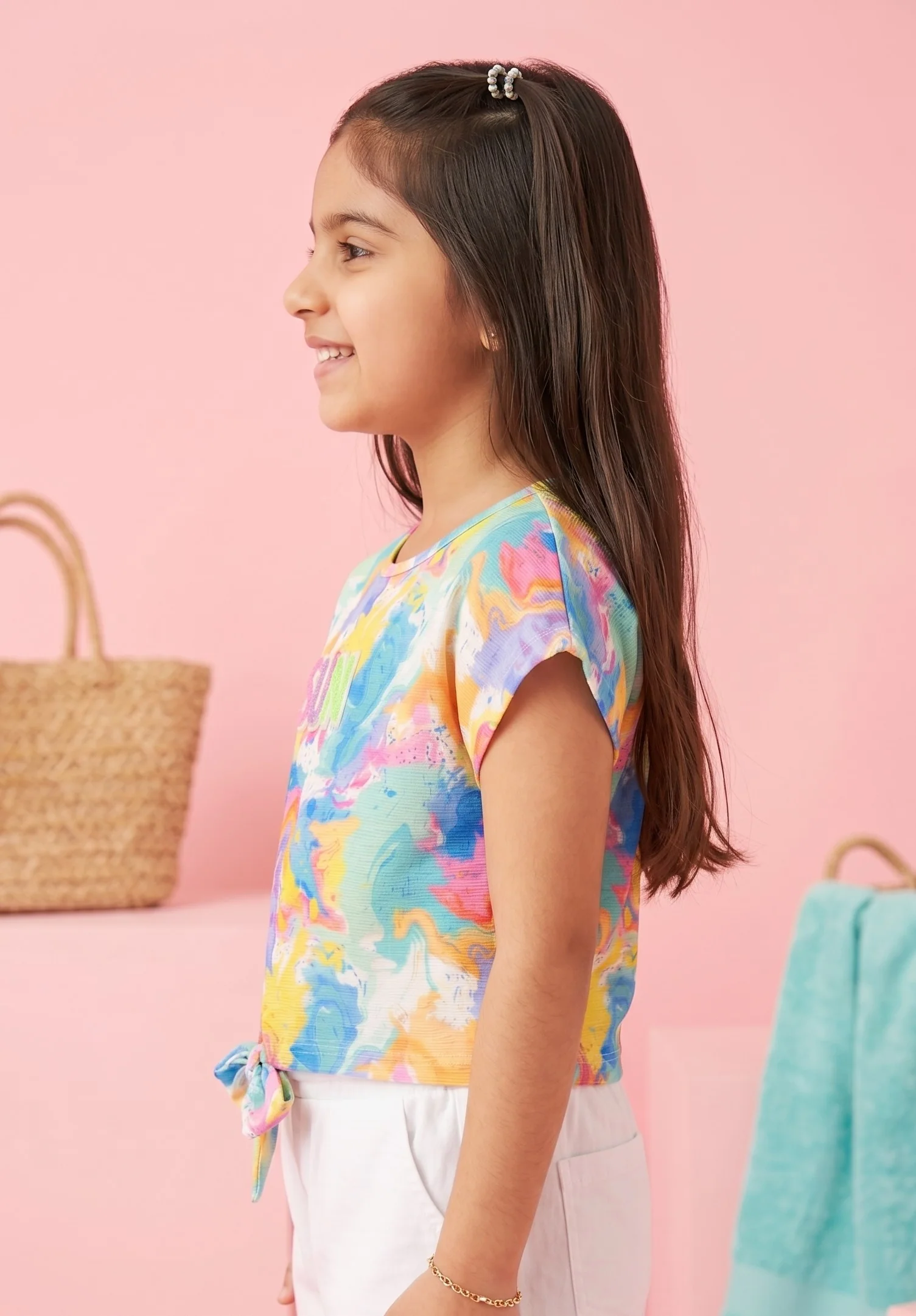 Light Blue Textured Top TG6420 - Image 3