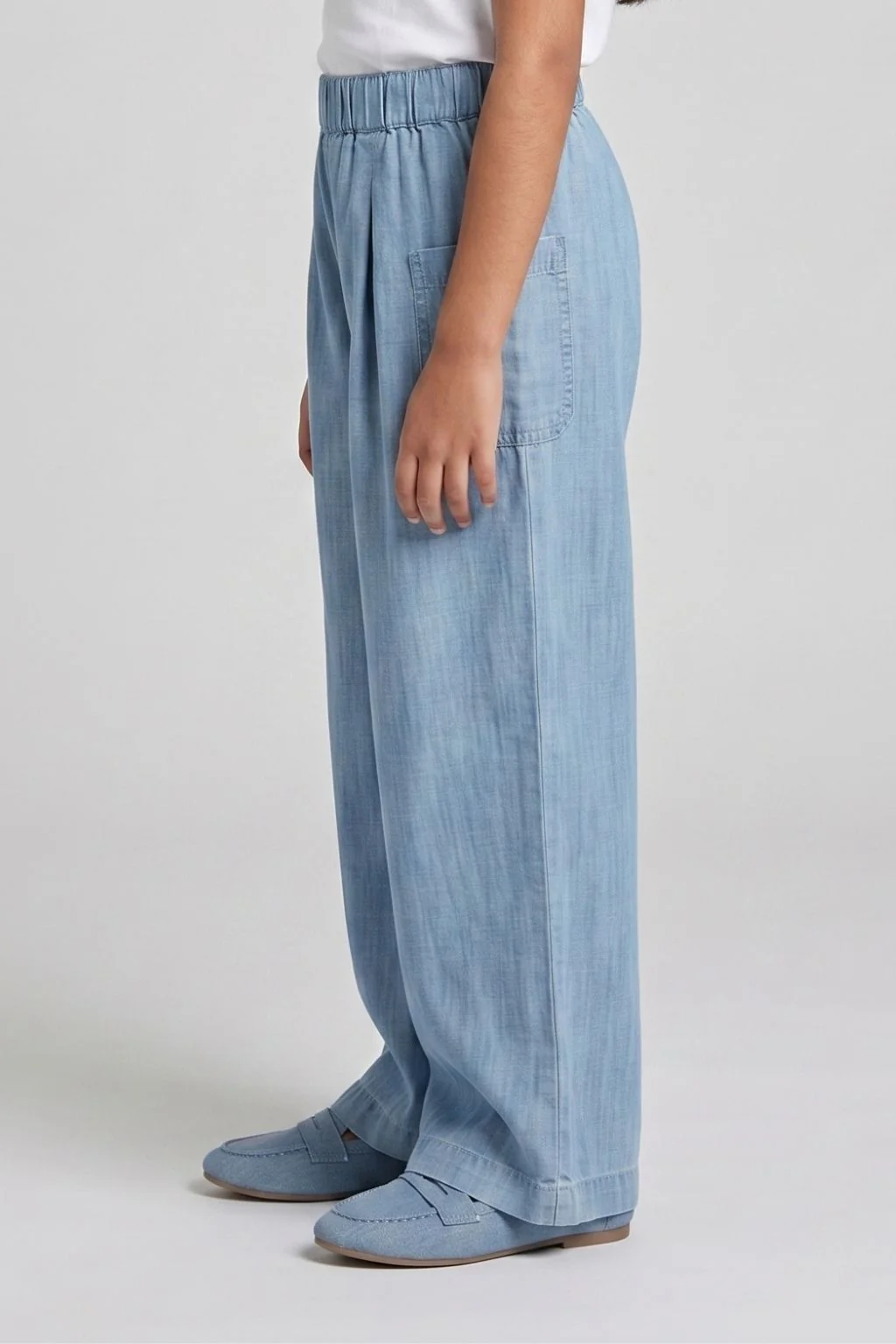 Light Blue Wide-Leg Pants P1675 - Image 4