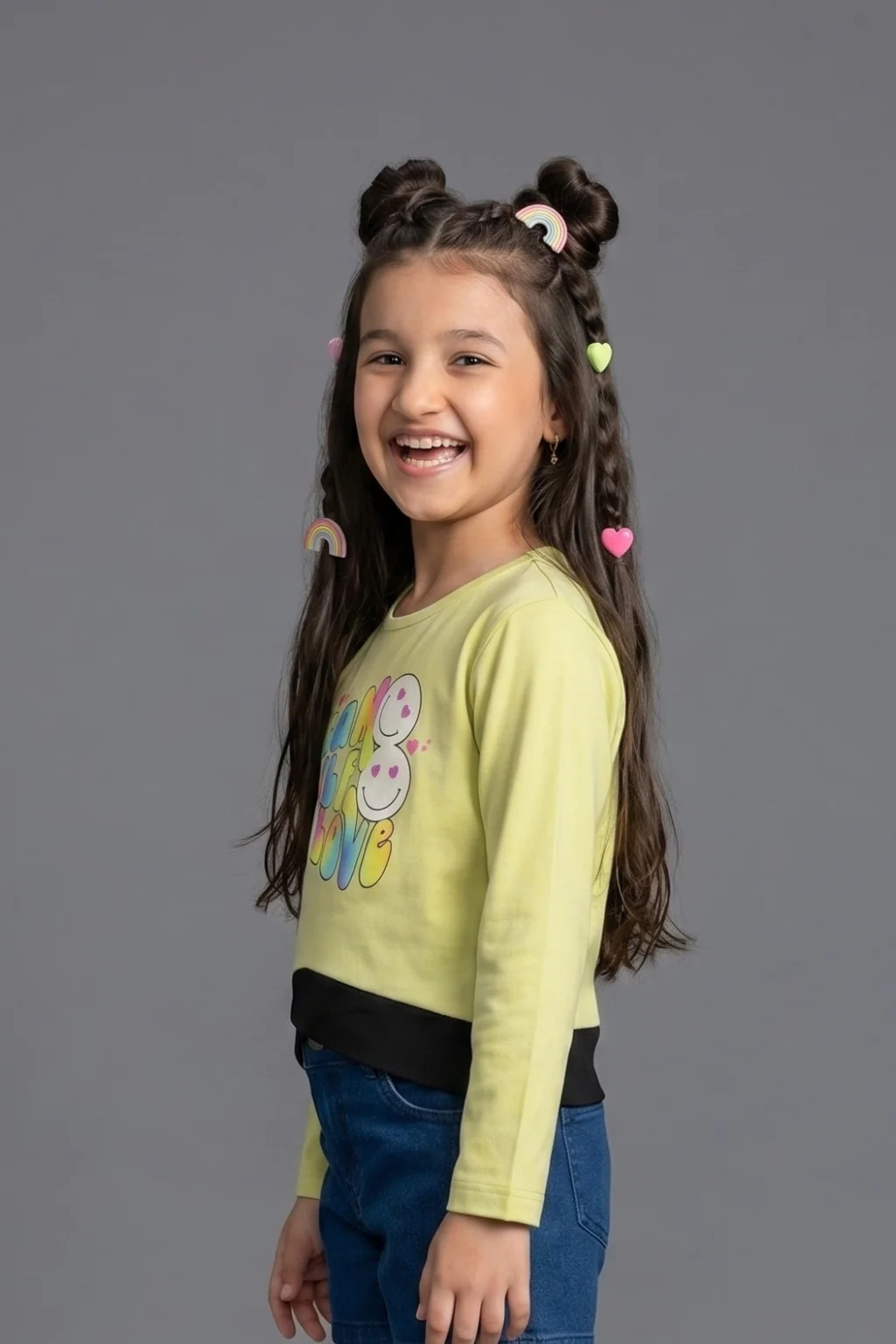 Lime Green Graphic Sweatshirt TG6049 - Image 4