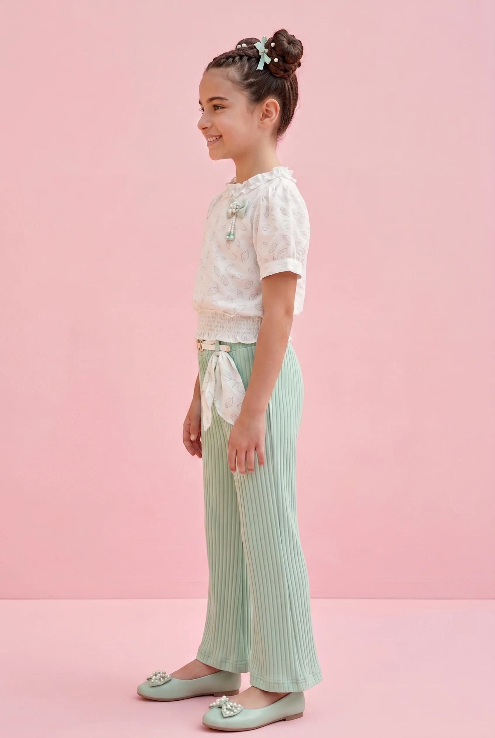 Mint Leaf Printed Co-ord Set PLS260 - Image 3