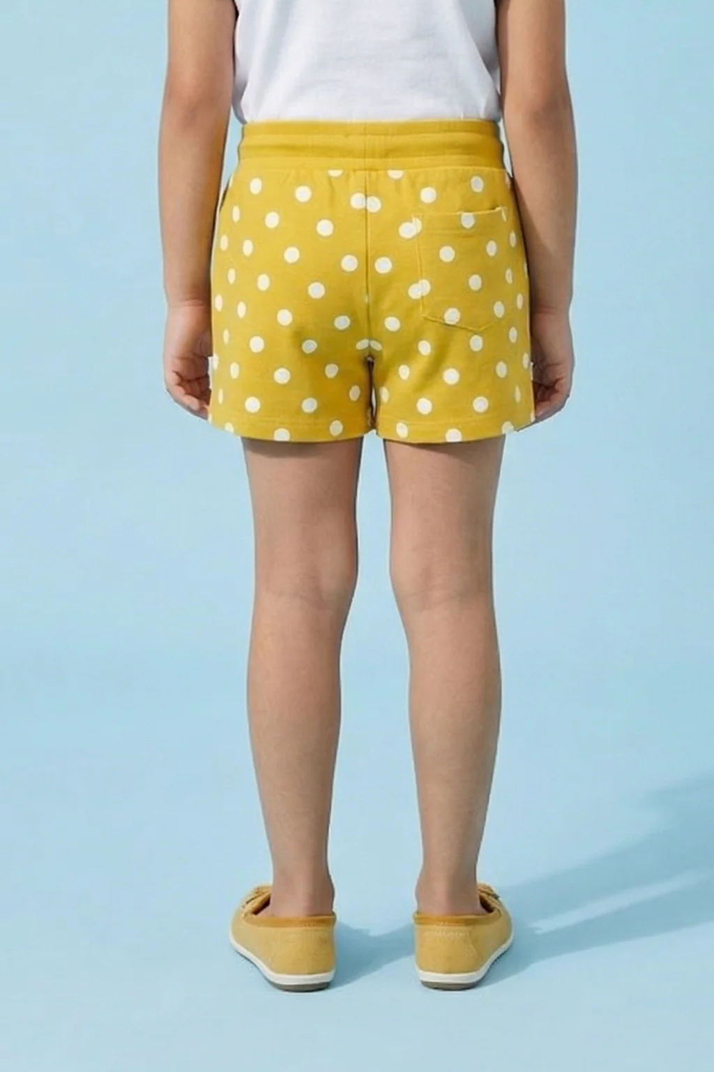 Mustard Polka Dot Shorts H875 - Image 2