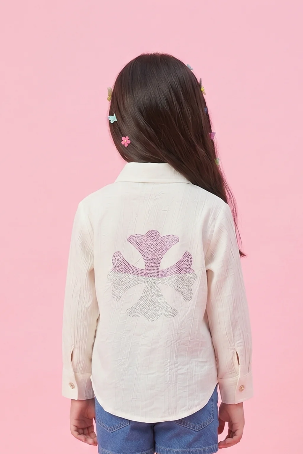 Off-White Embroidered Shirt TG6527 - Image 2