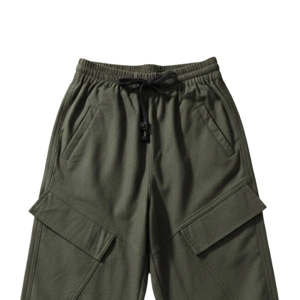 Olive Green Cargo Pants P1560 - Image 2