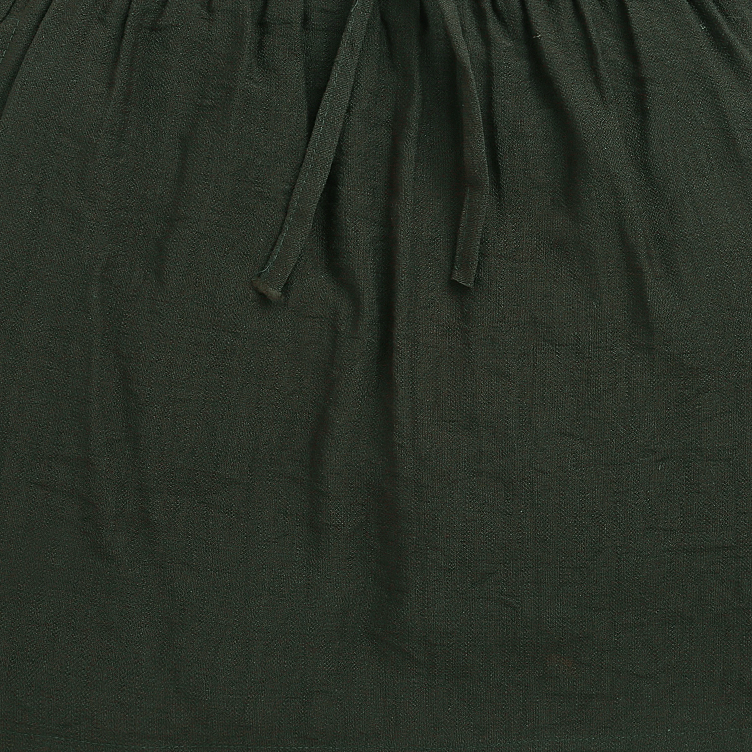 Olive Green Elastic Waist Skirt S1002 - Image 8