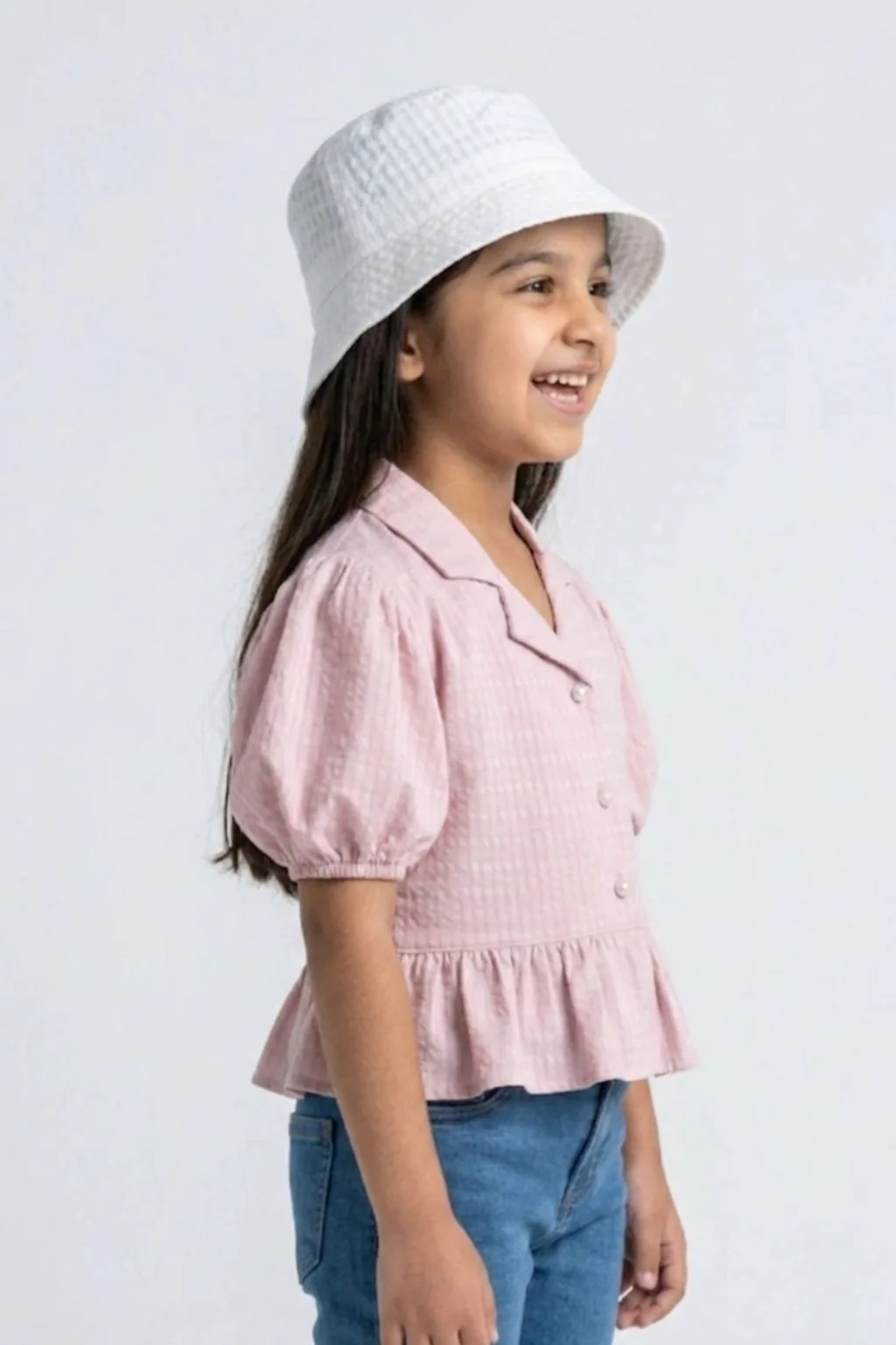 Onion Pink Textured Peplum Top TG5023 - Image 4