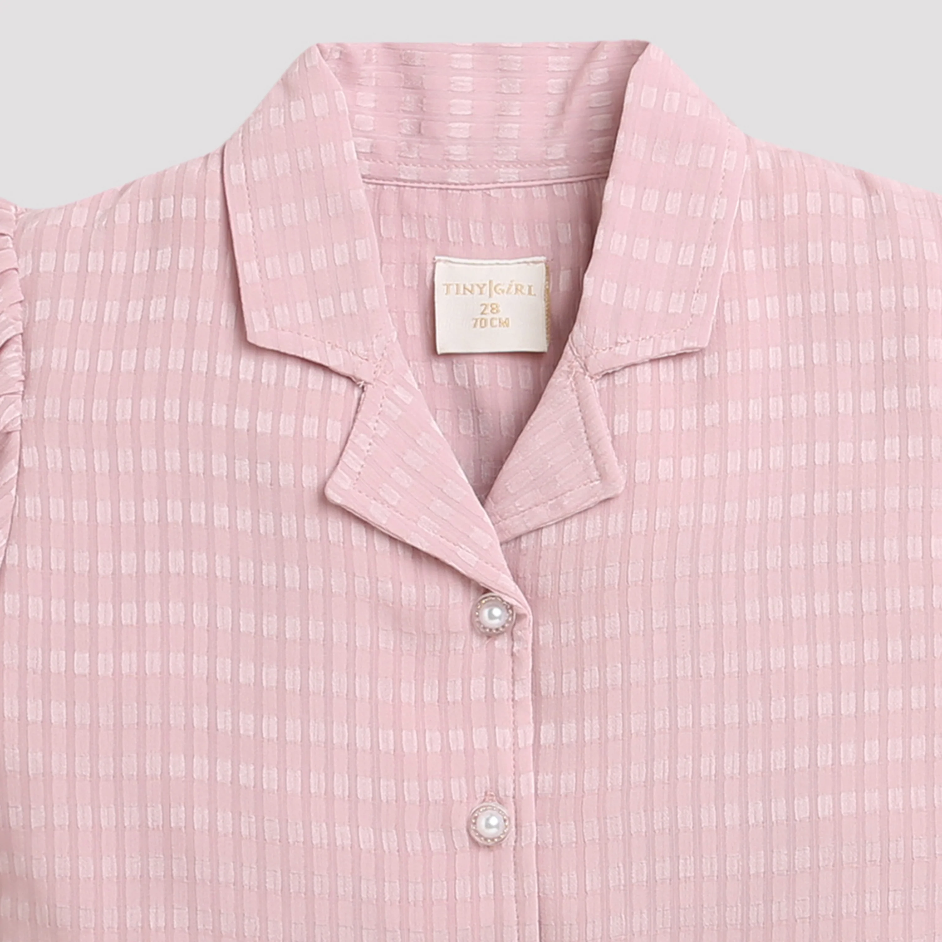 Onion Pink Textured Peplum Top TG5023 - Image 7