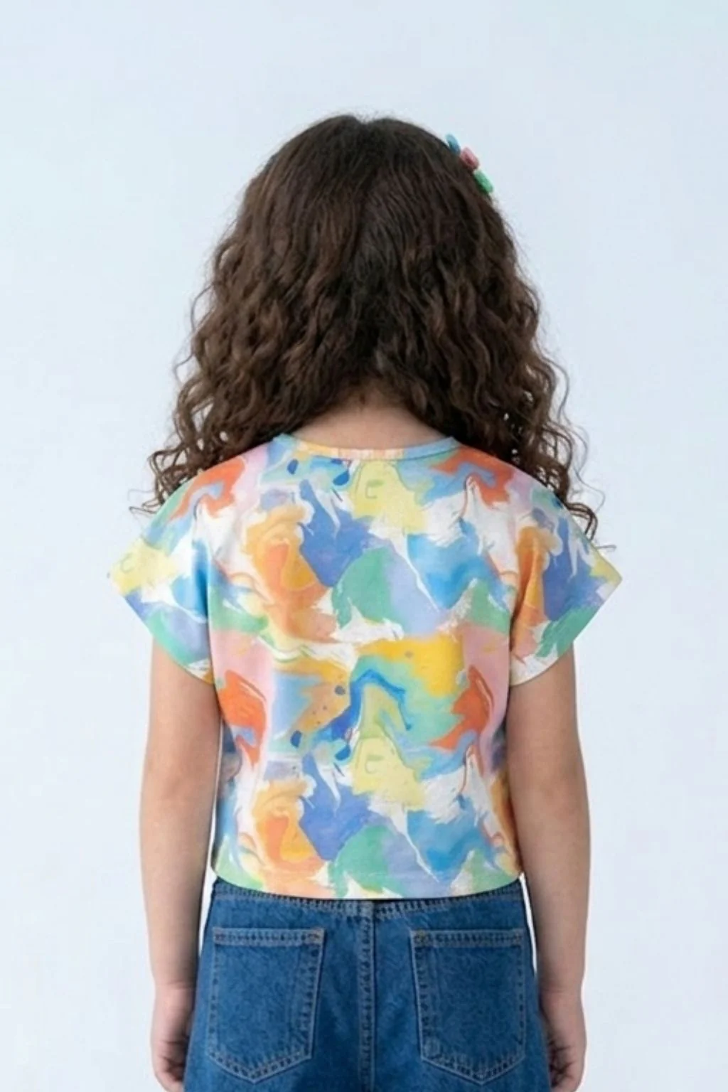 Pastel Abstract Tie-Up Top TG6420 - Image 2