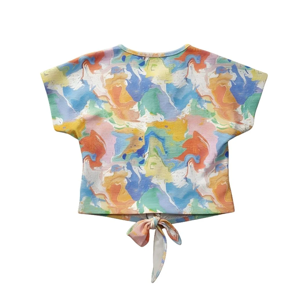 Pastel Abstract Tie-Up Top TG6420 - Image 6