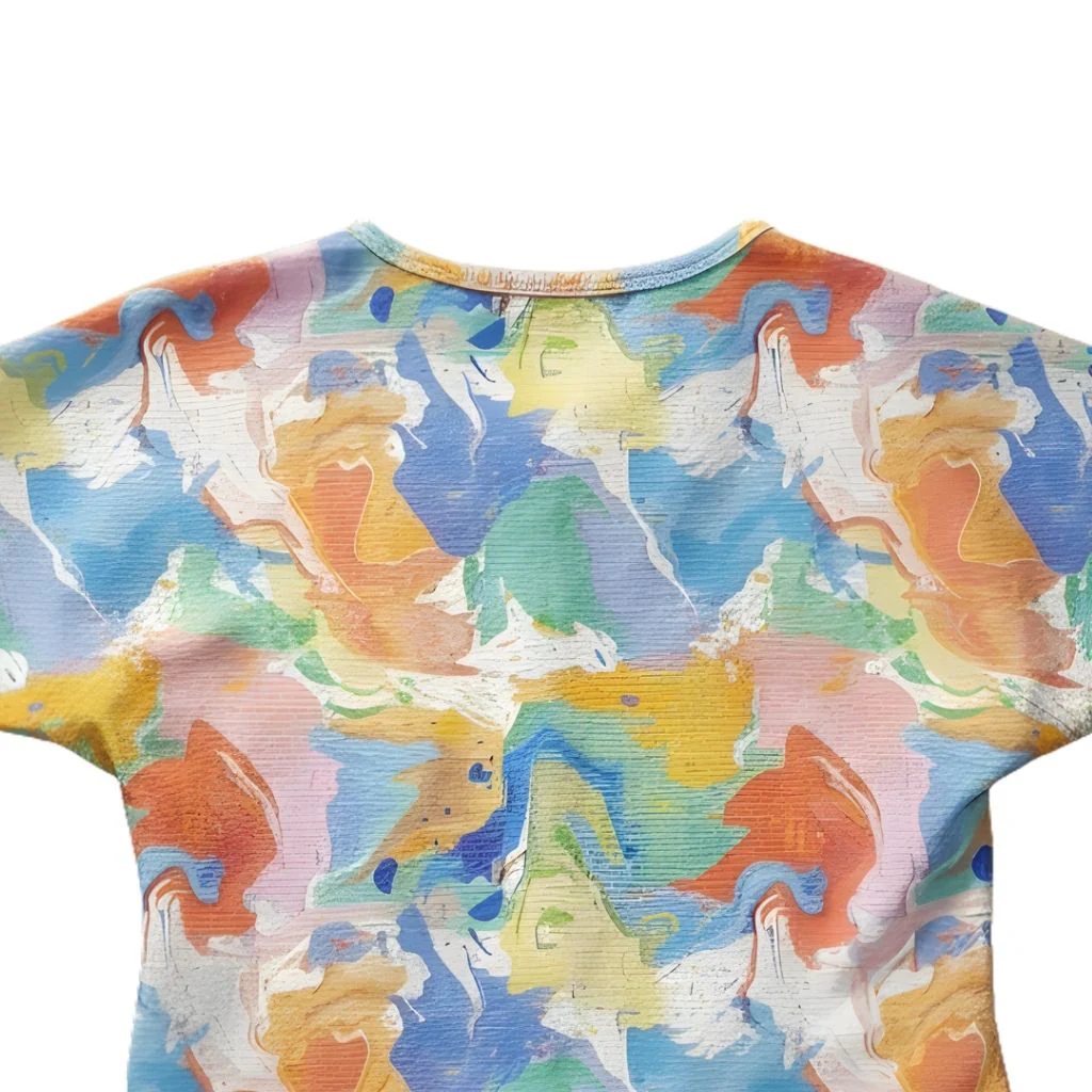 Pastel Abstract Tie-Up Top TG6420 - Image 7