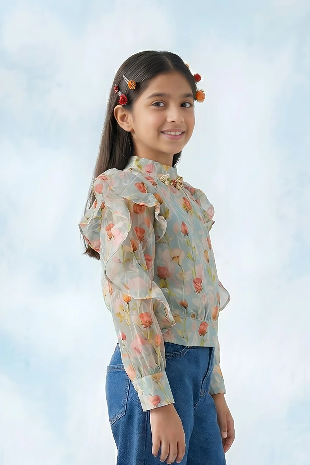 Pastel Bloom Ruffle Top TG6066 - Image 4