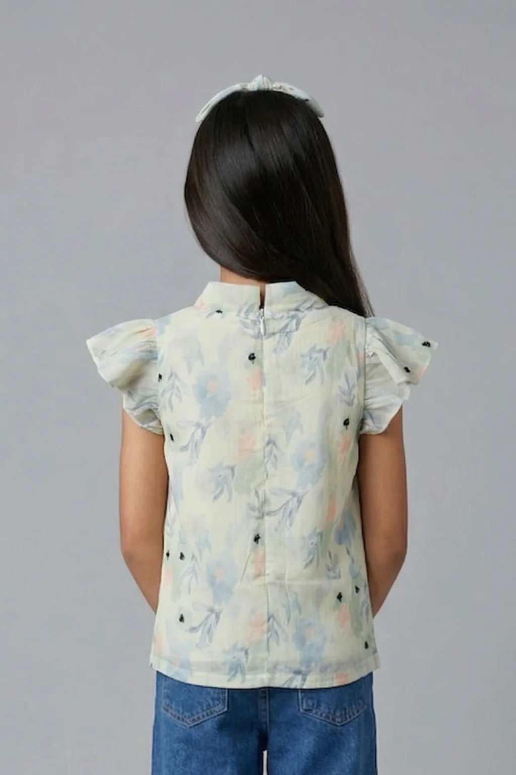 Pastel Bloom Tie-Up Top TG6156 - Image 2