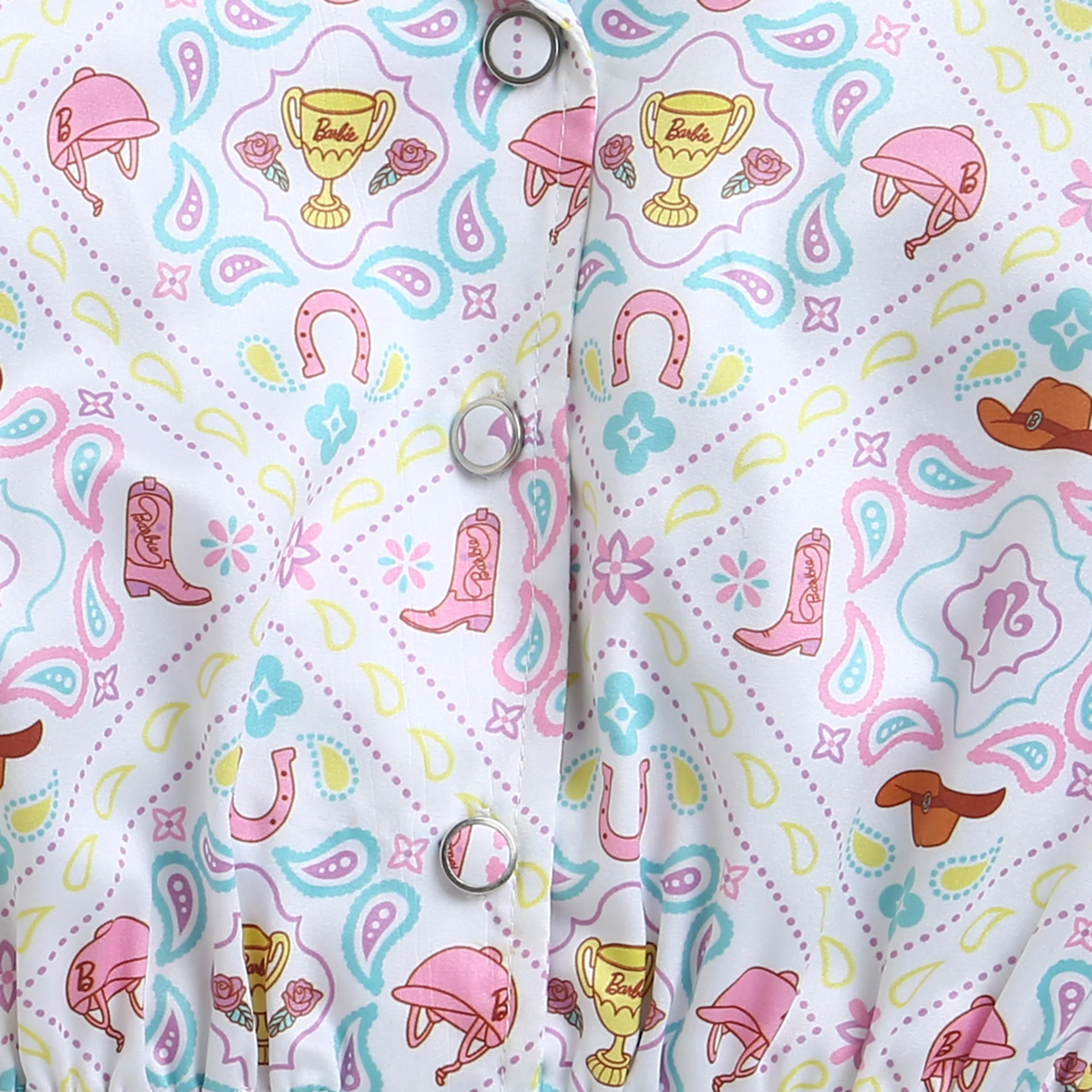 Pastel Floral Elastic Hem Shirt BATP2055 - Image 8