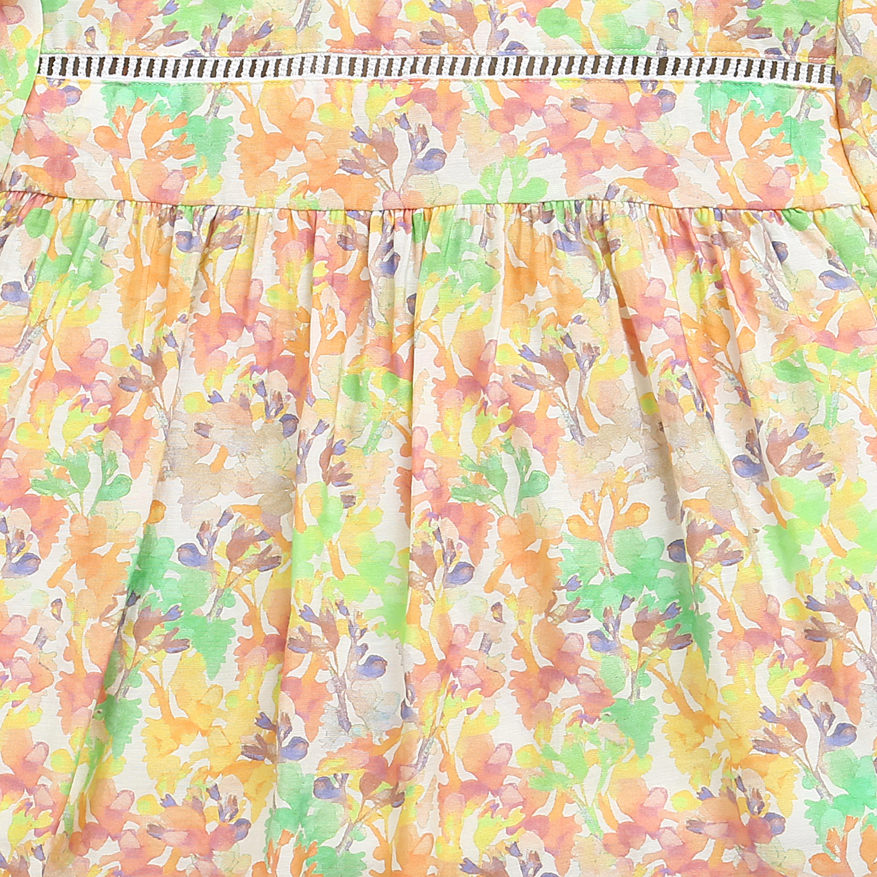 Pastel Floral Flutter Sleeve Top TG6342 - Image 8