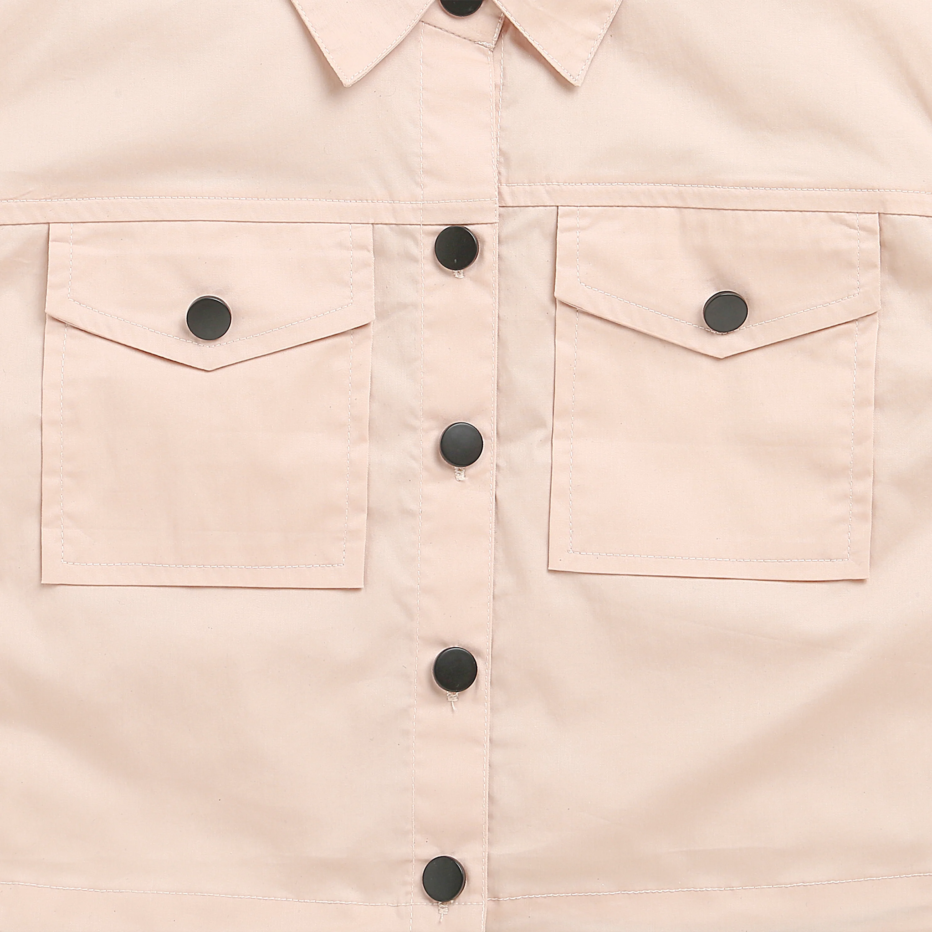 Peach Collar Casual Top TG6415 - Image 8