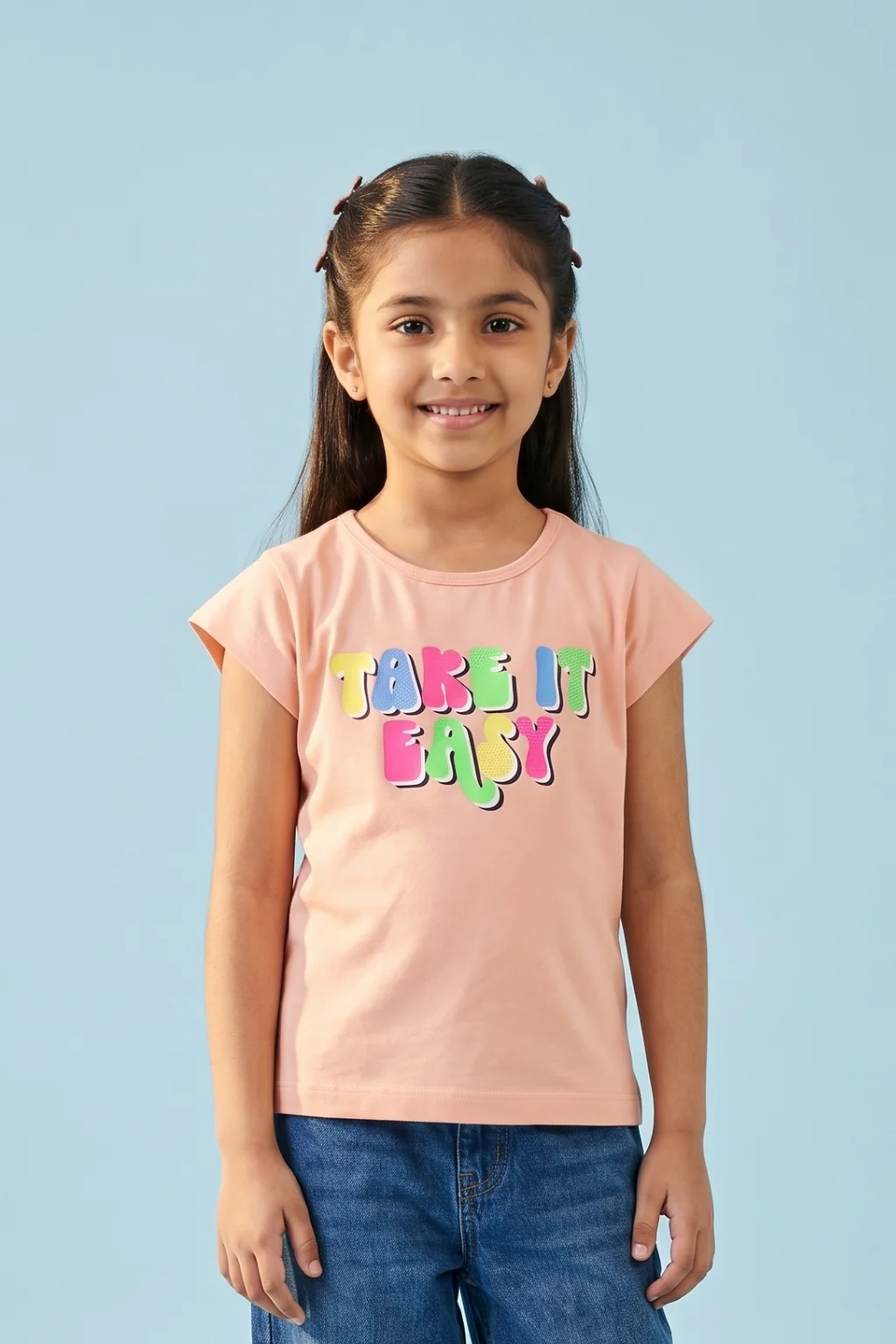 Peach Graphic T-Shirt TG6048