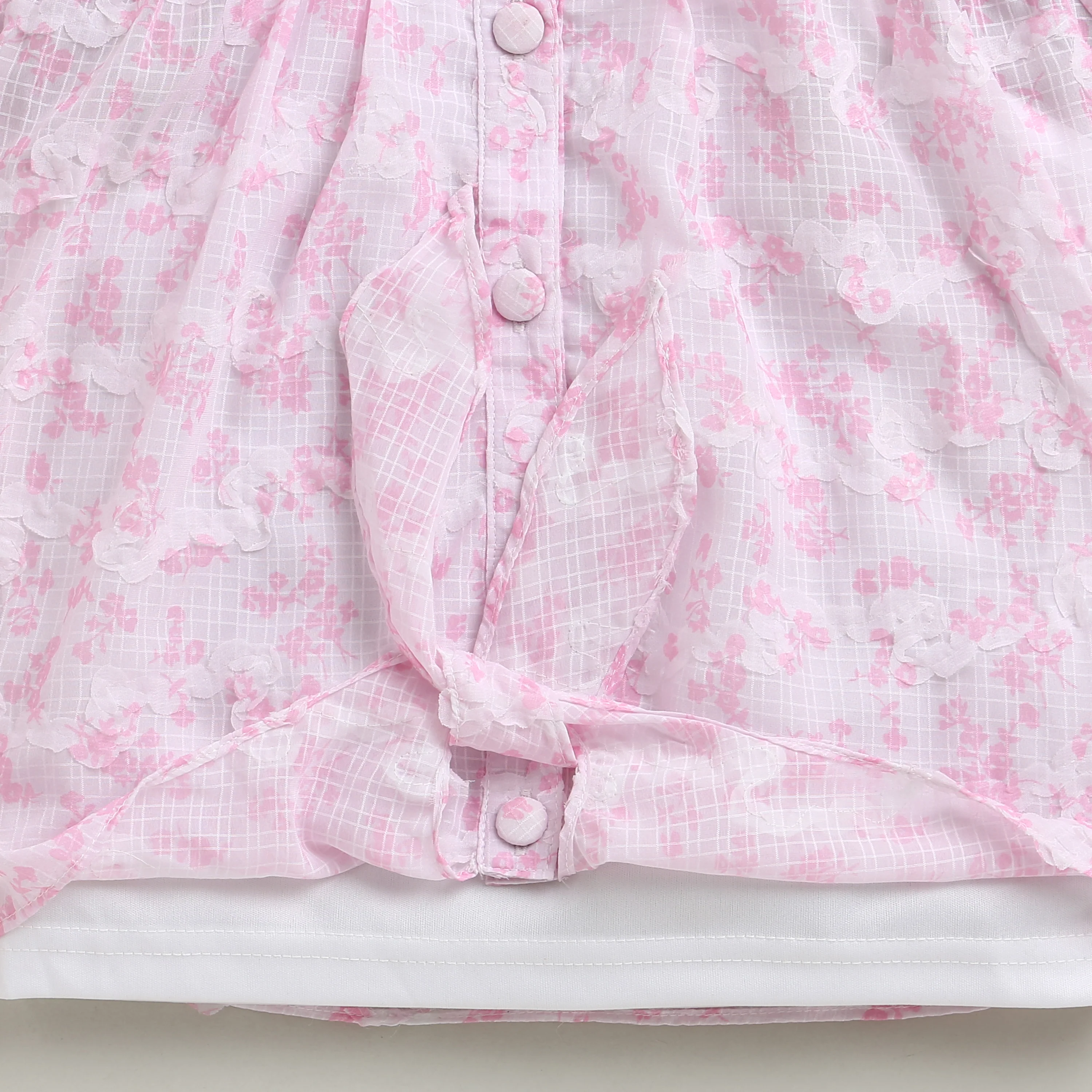 Pink Floral Co-Ord Set with Inner Cami SET2023 - Image 11