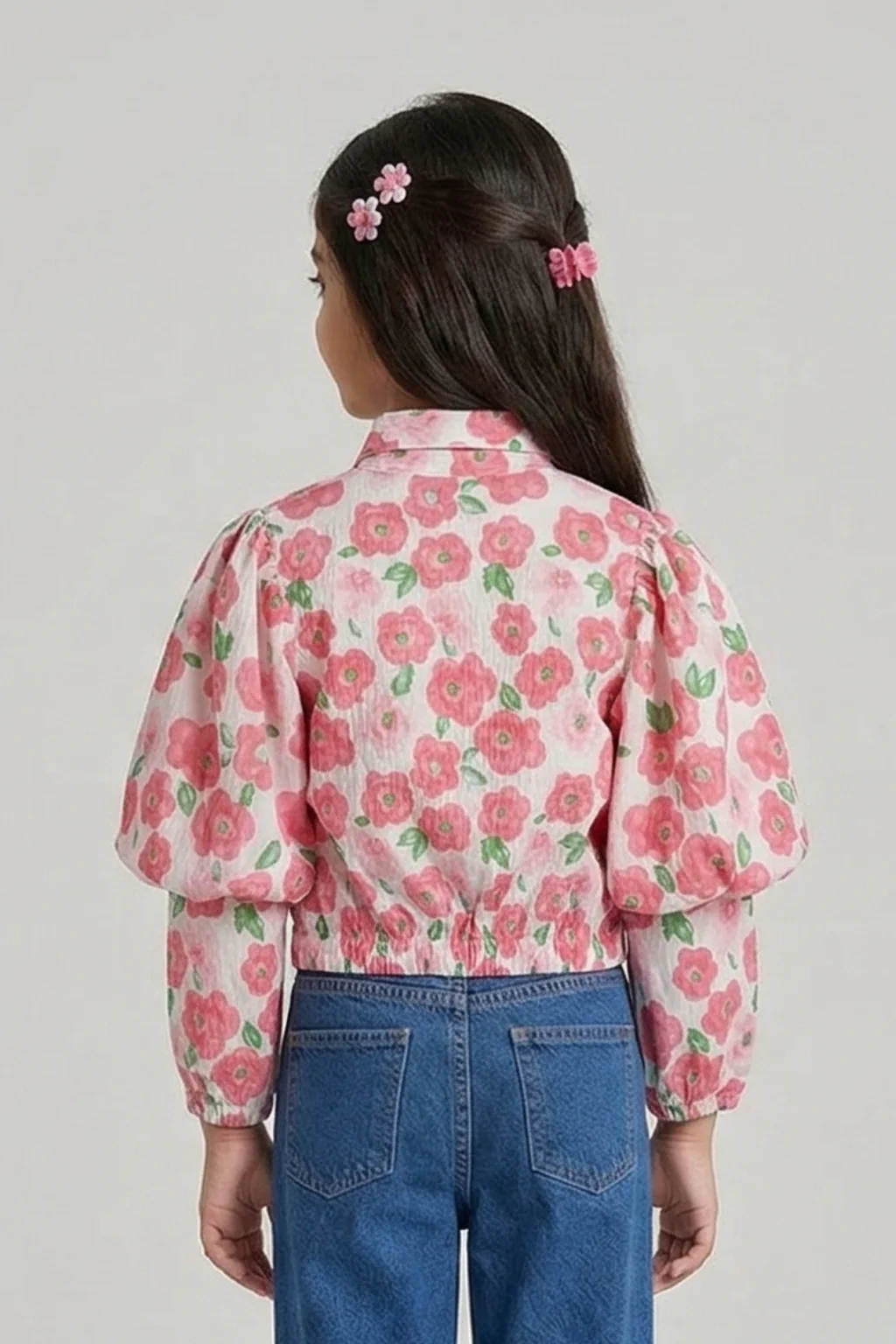 Pink Floral Shirt Top TG6310 - Image 2
