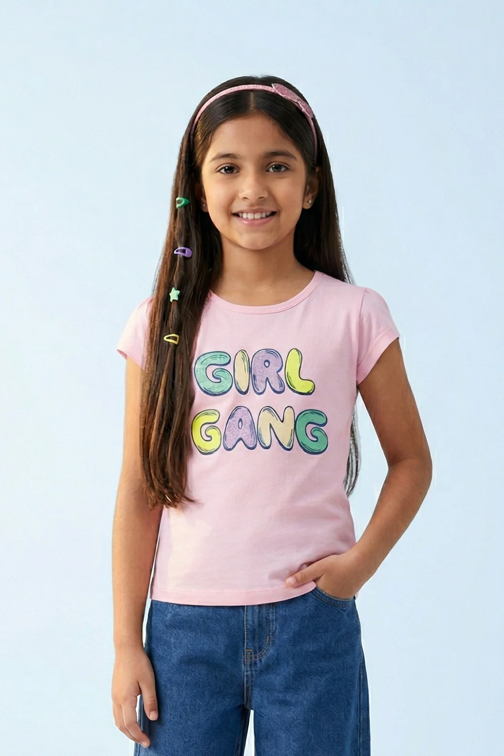 Pink “Girl Gang” Graphic T-Shirt TG5030