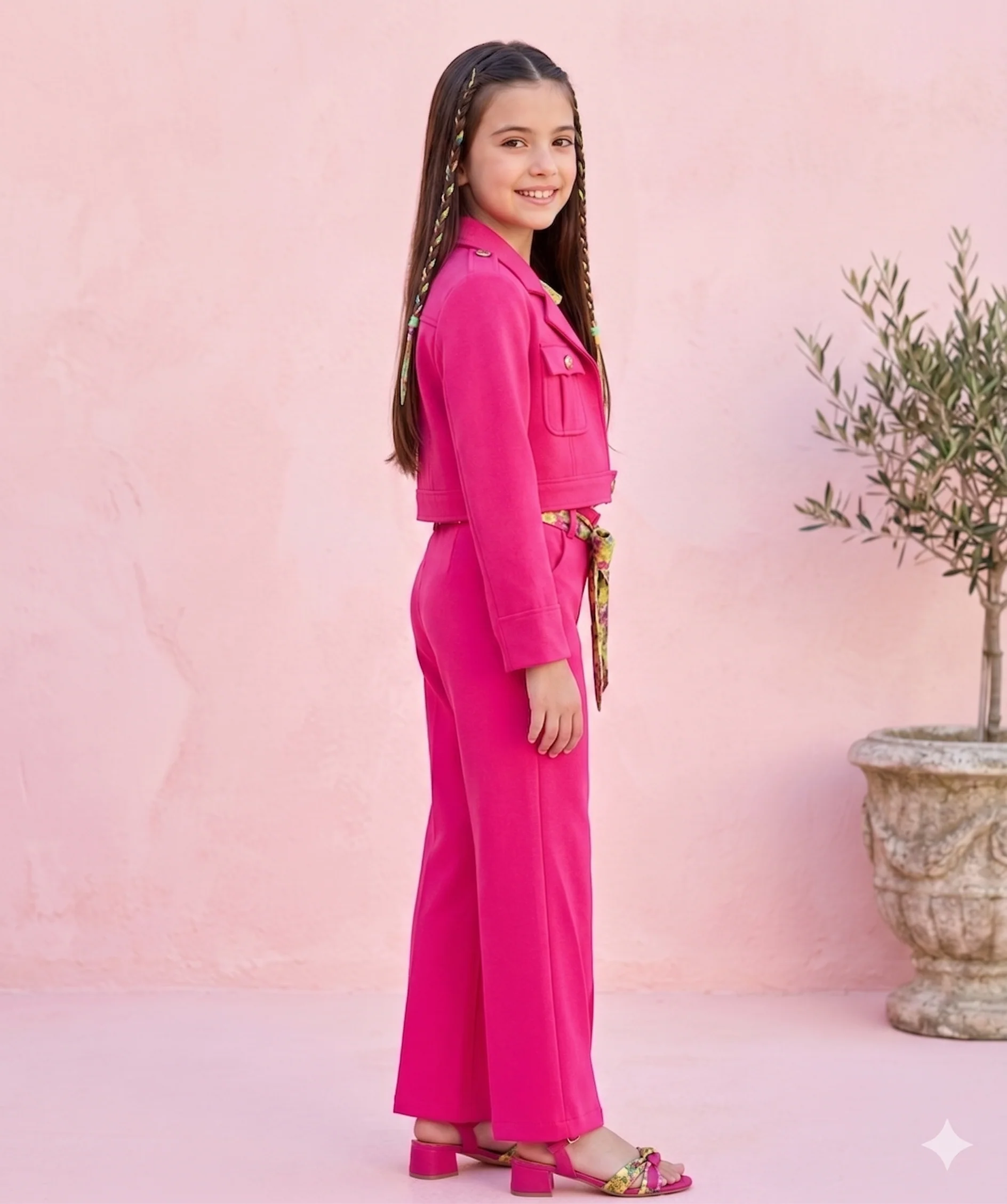 Pink Shirt & Pants Co-ord Set 2067 - Image 3