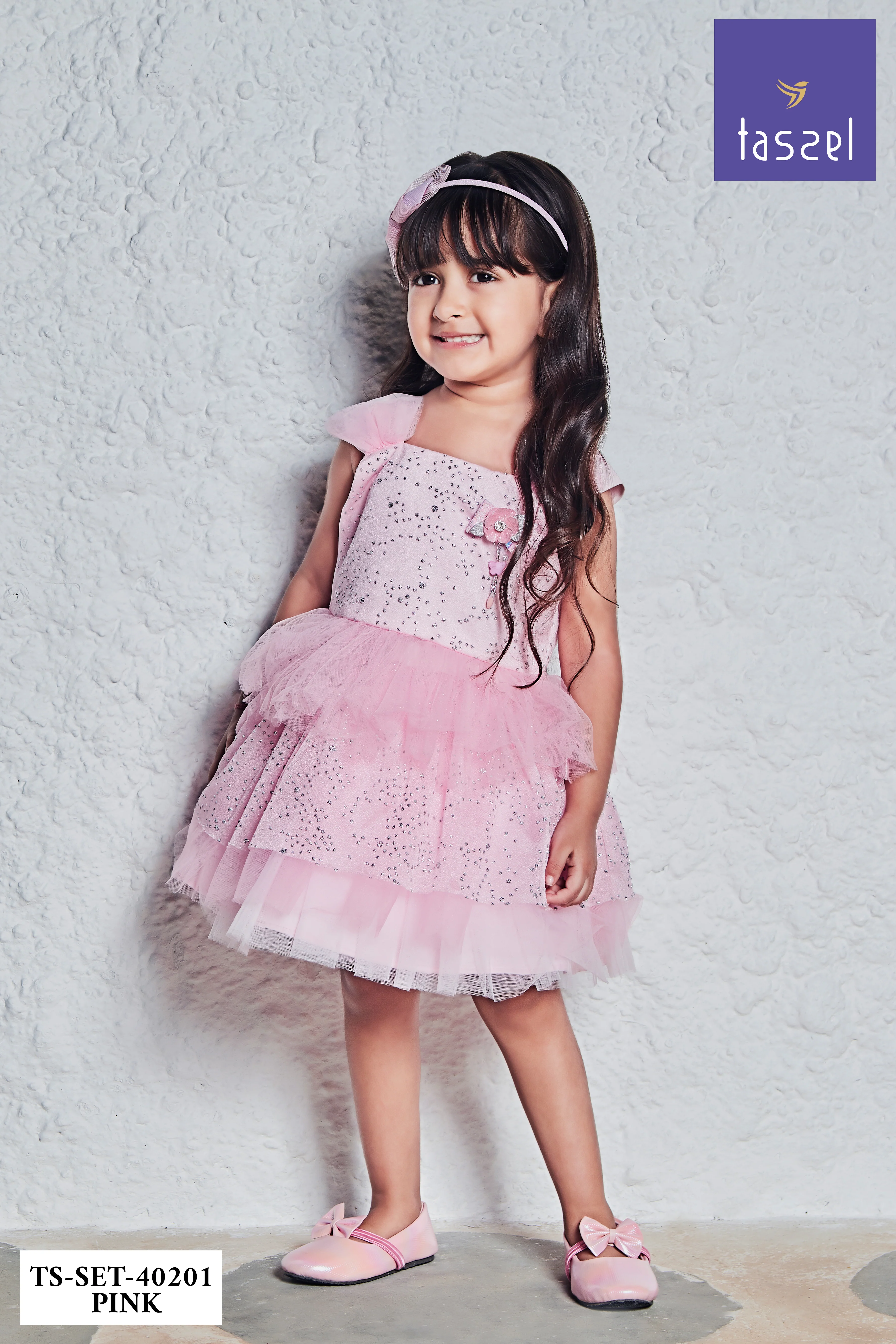 Pink Sparkle Tulle Top and Skirt Set TSSET40201 - Image 6