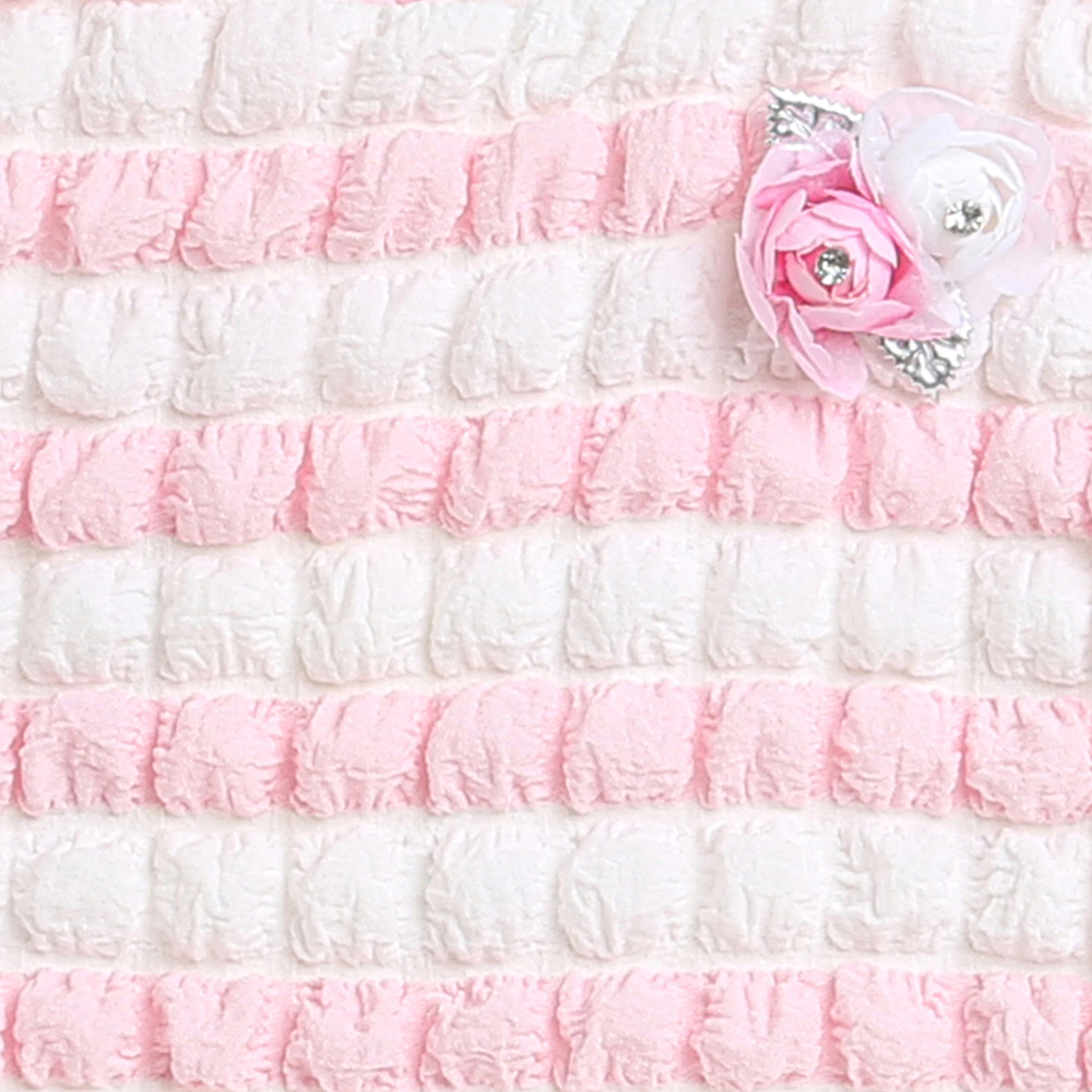 Pink & White Textured Sleeveless Top TG5020 - Image 8