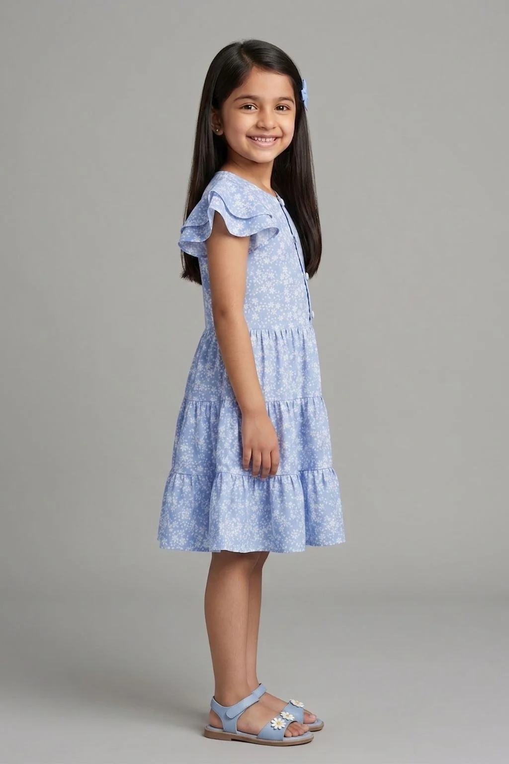Print Fit & Flare Dress M2283 - Image 3