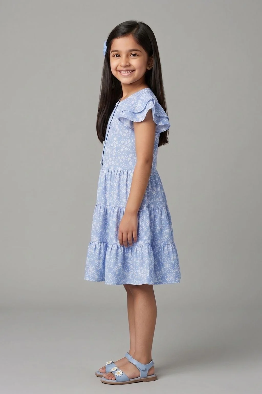 Print Fit & Flare Dress M2283 - Image 4