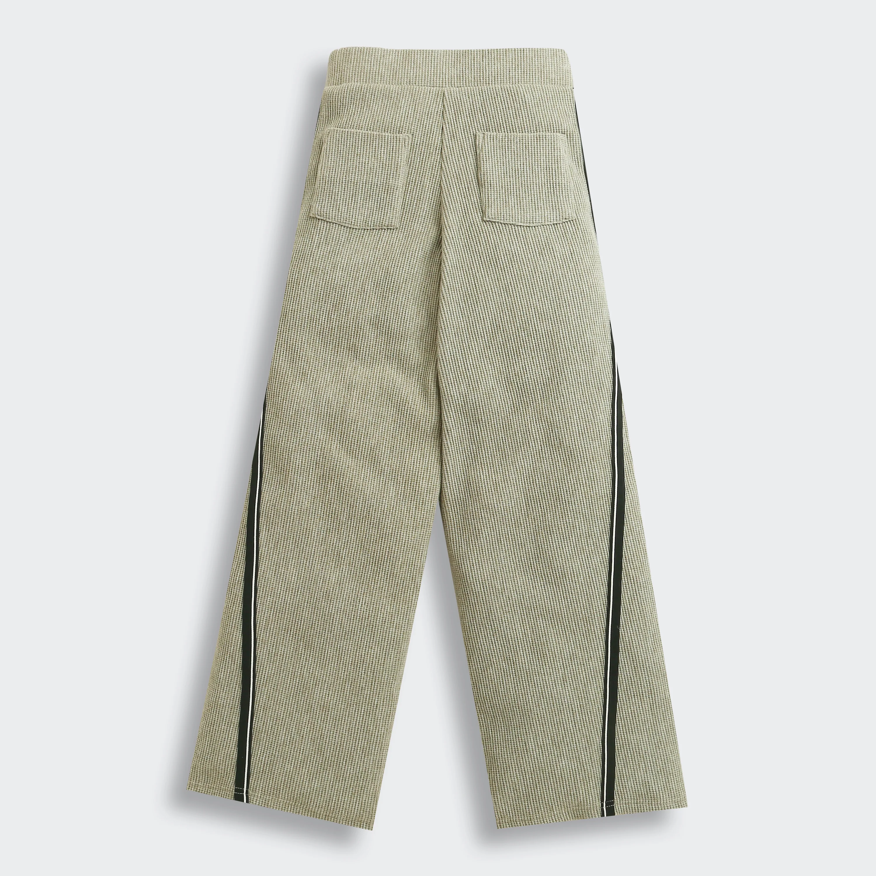 Sage Green Textured Wide-Leg Pants P1669 - Image 6