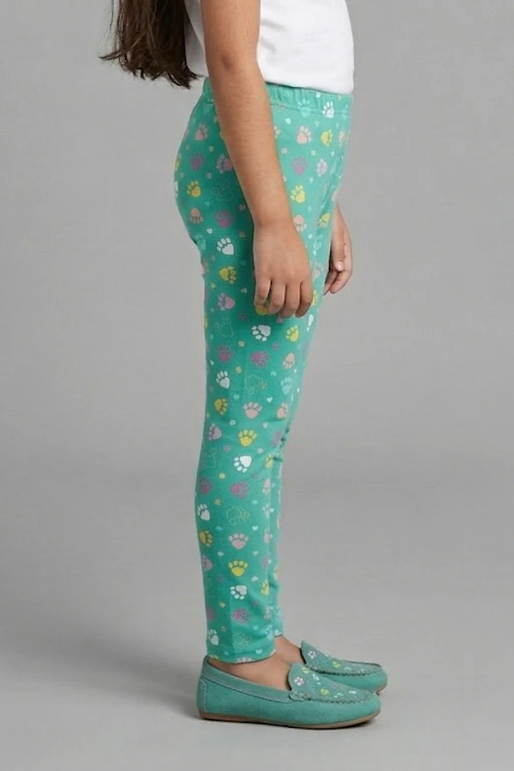 Sea Green Full Length Leggings BALG005 - Image 4