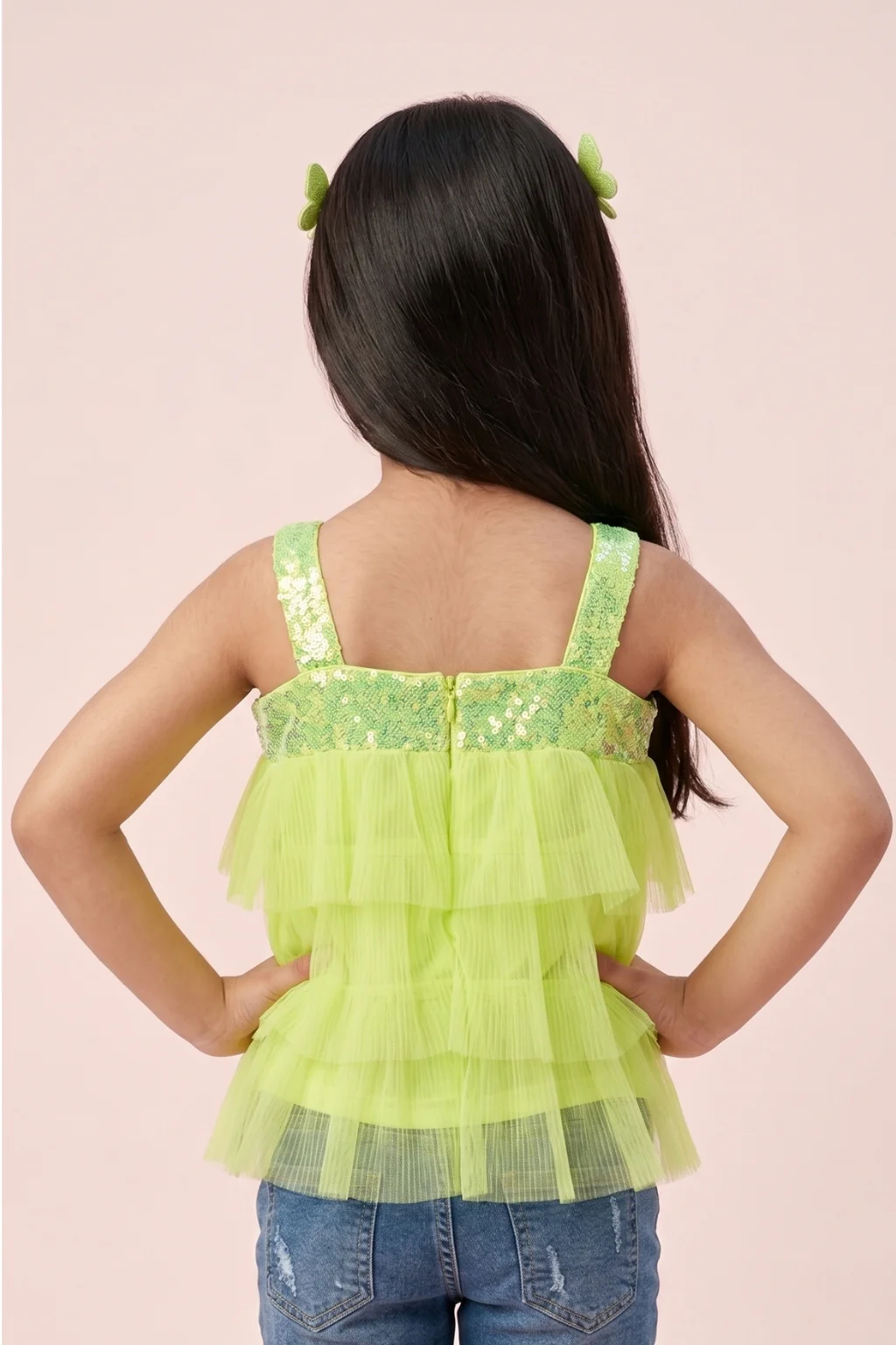 Sequin Strap Party Wear Top TG6223 - Image 2