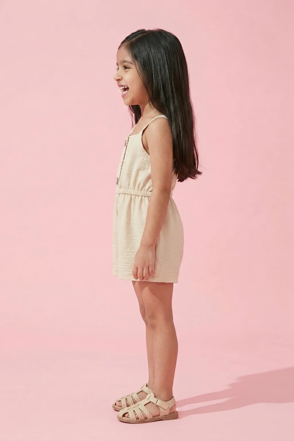 Soft Neutral Summer Romper Playsuit TSIJP012 - Image 3