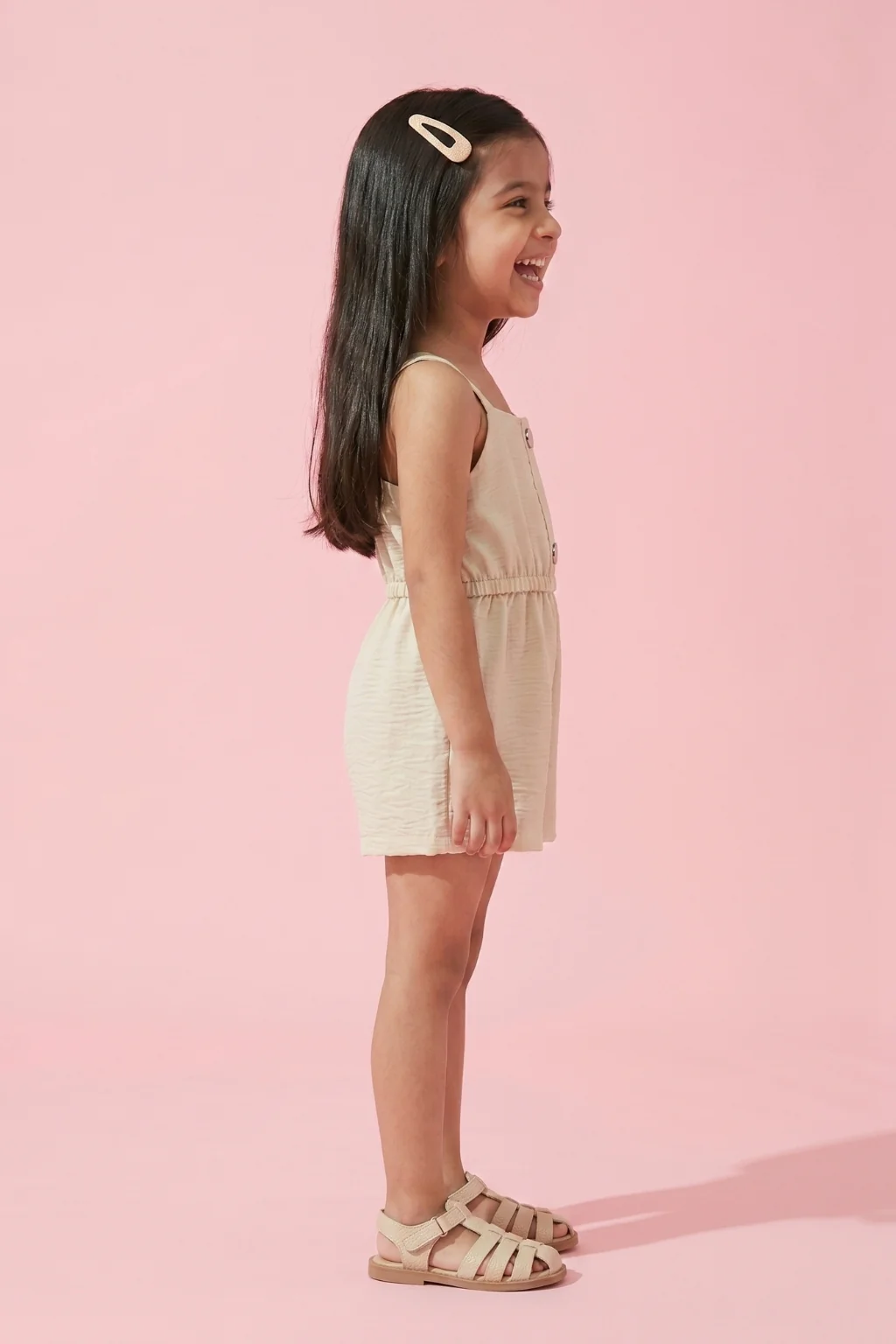 Soft Neutral Summer Romper Playsuit TSIJP012 - Image 4