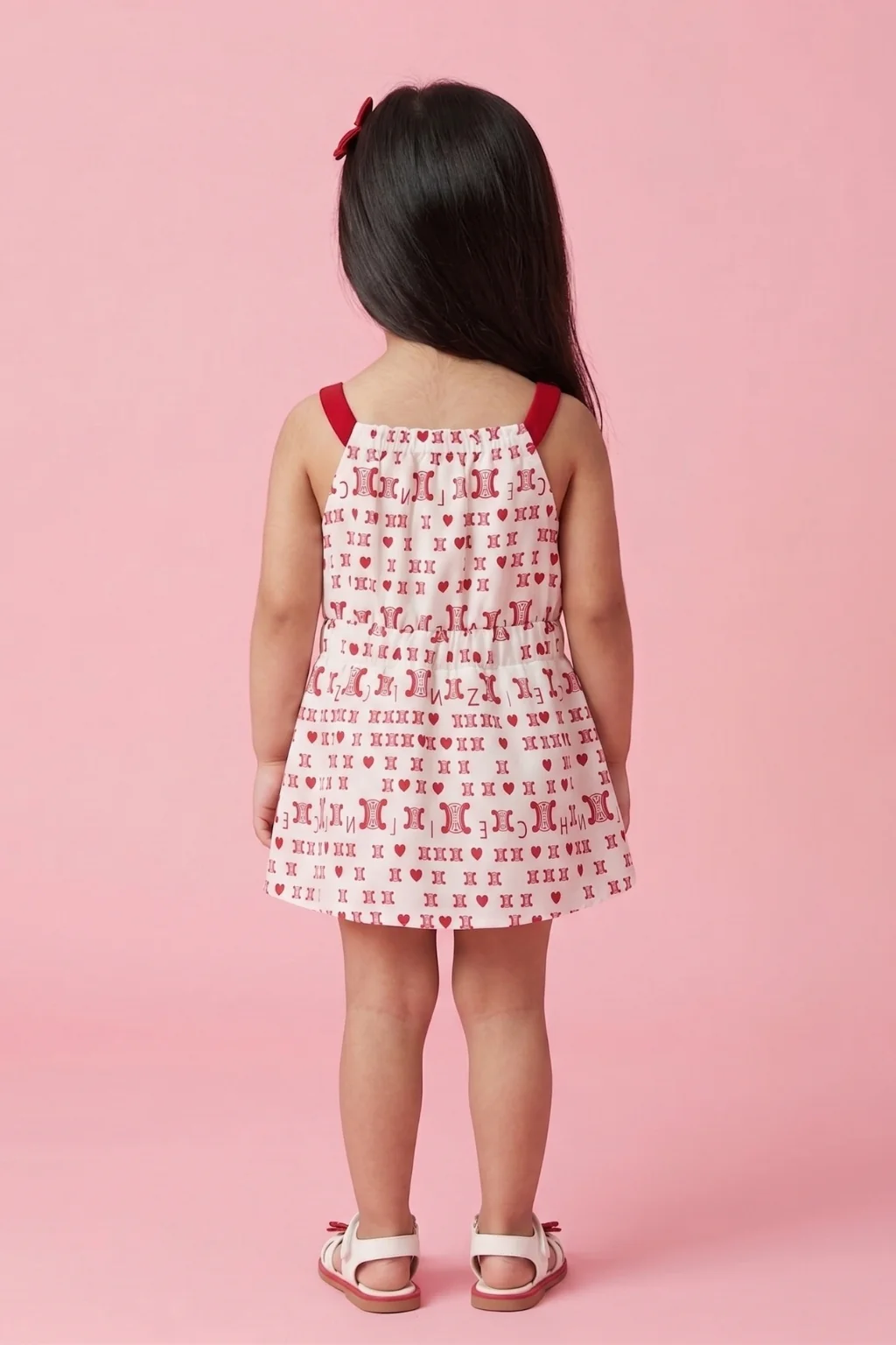Playful Heart Motif Summer Dress TSIM003 - Image 2