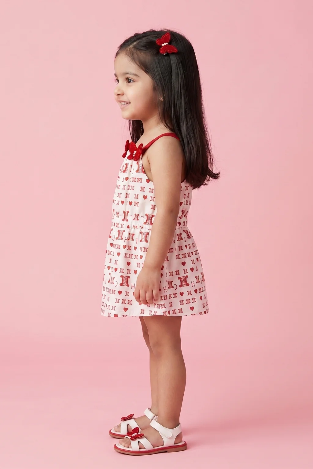 Playful Heart Motif Summer Dress TSIM003 - Image 3