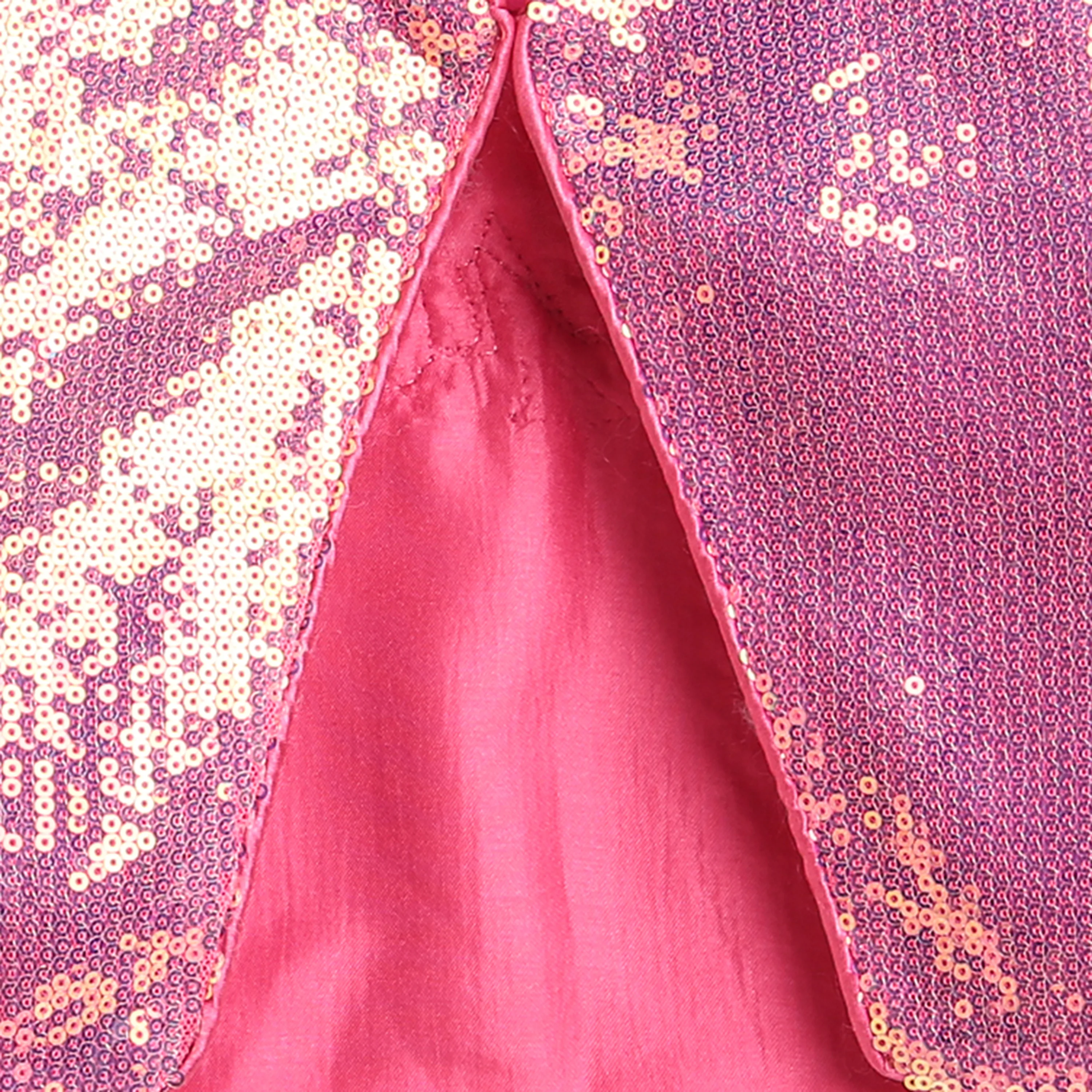 Sparkly Party Layer Pink Sequin Crop Shrug BASH101 - Image 8