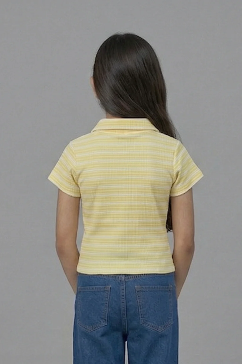 Sunbeam Striped Polo Top TG6187 - Image 2