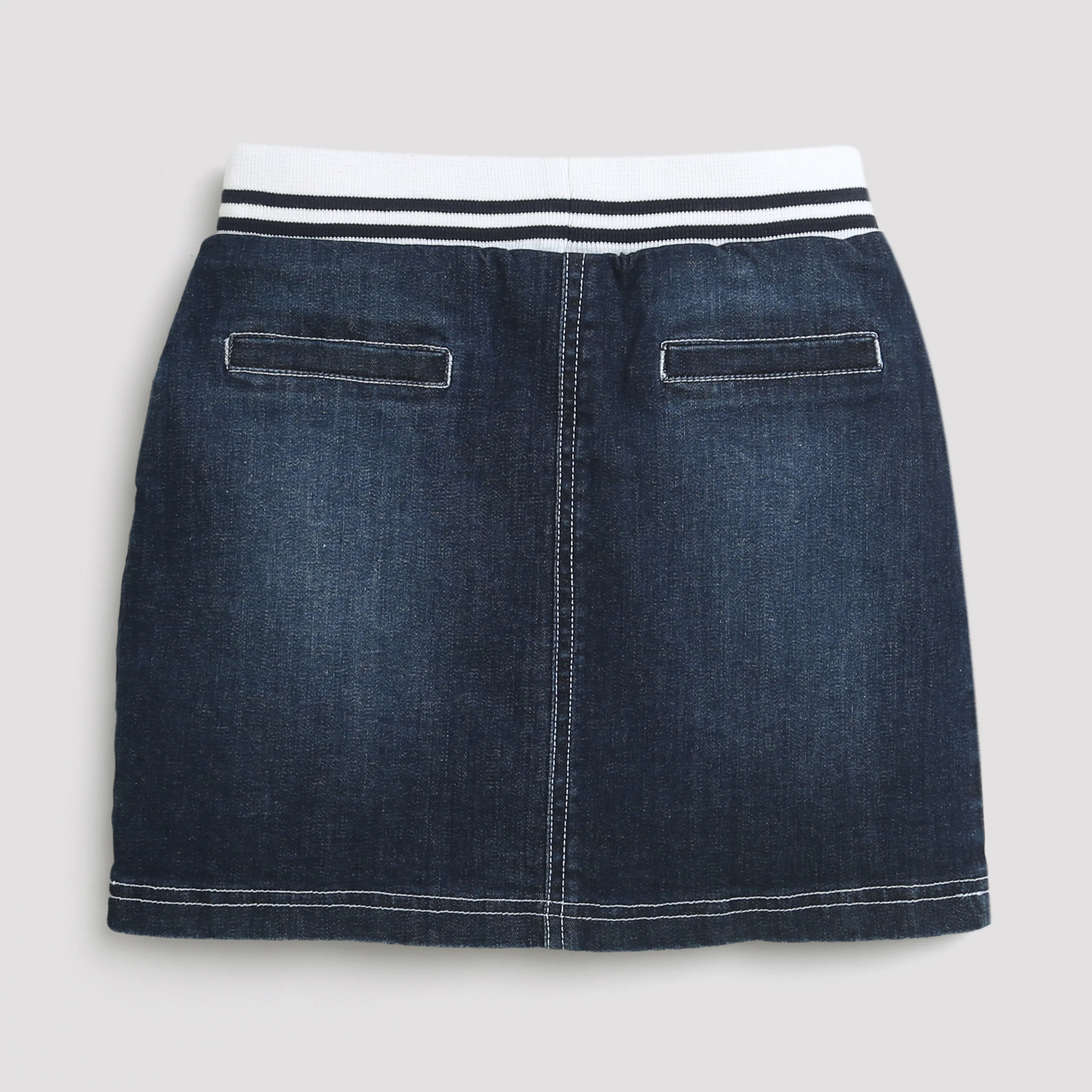 Girls Dark Denim Skirt - Image 6