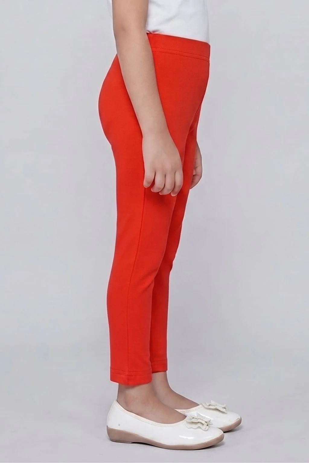 Tomato Red Casual Leggings LG726 - Image 3